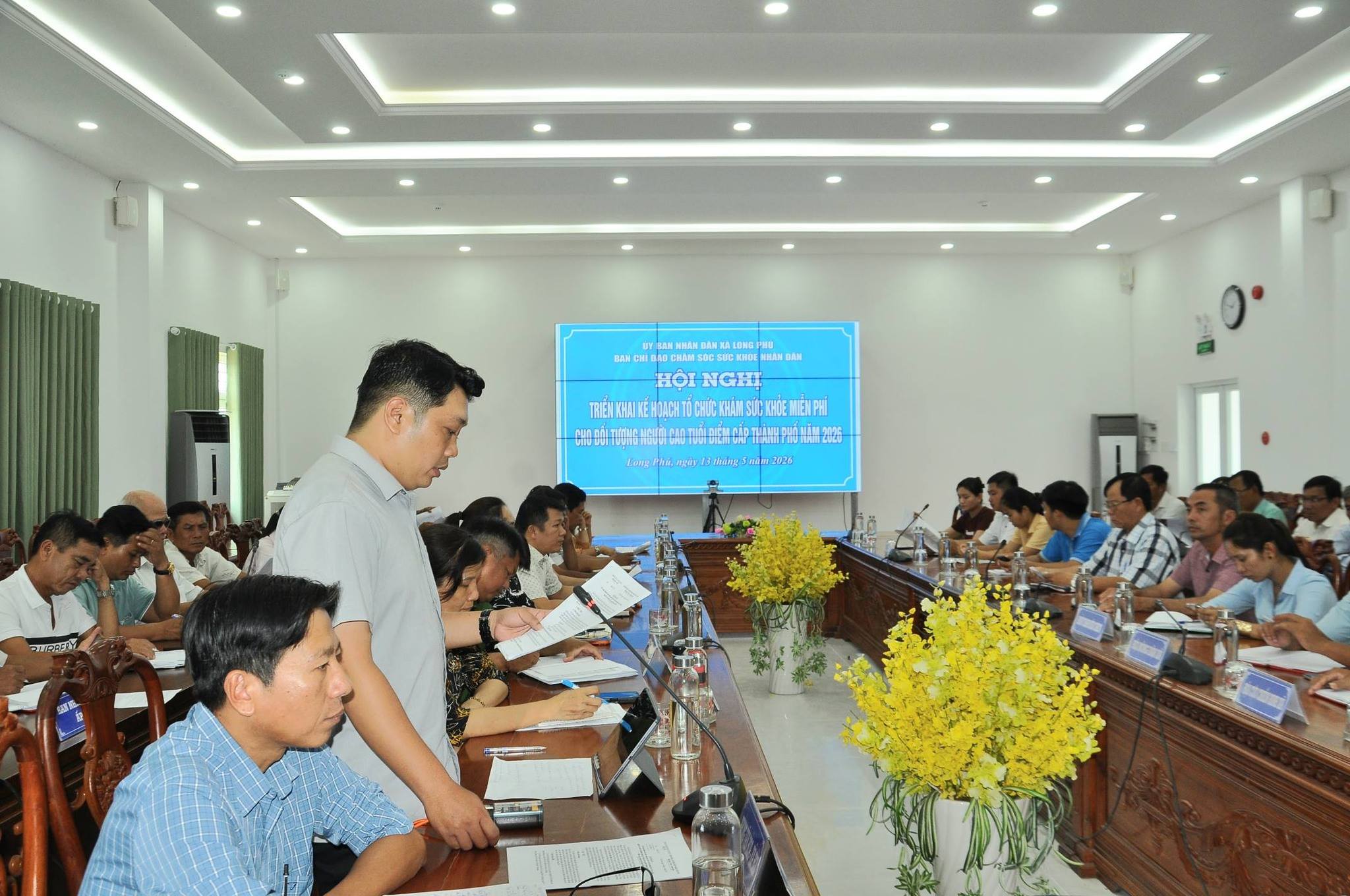 UBND xã Long Phú thông báo  tổ chức khám sức khỏe miễn phí cho người cao tuổi trên địa bàn xã 