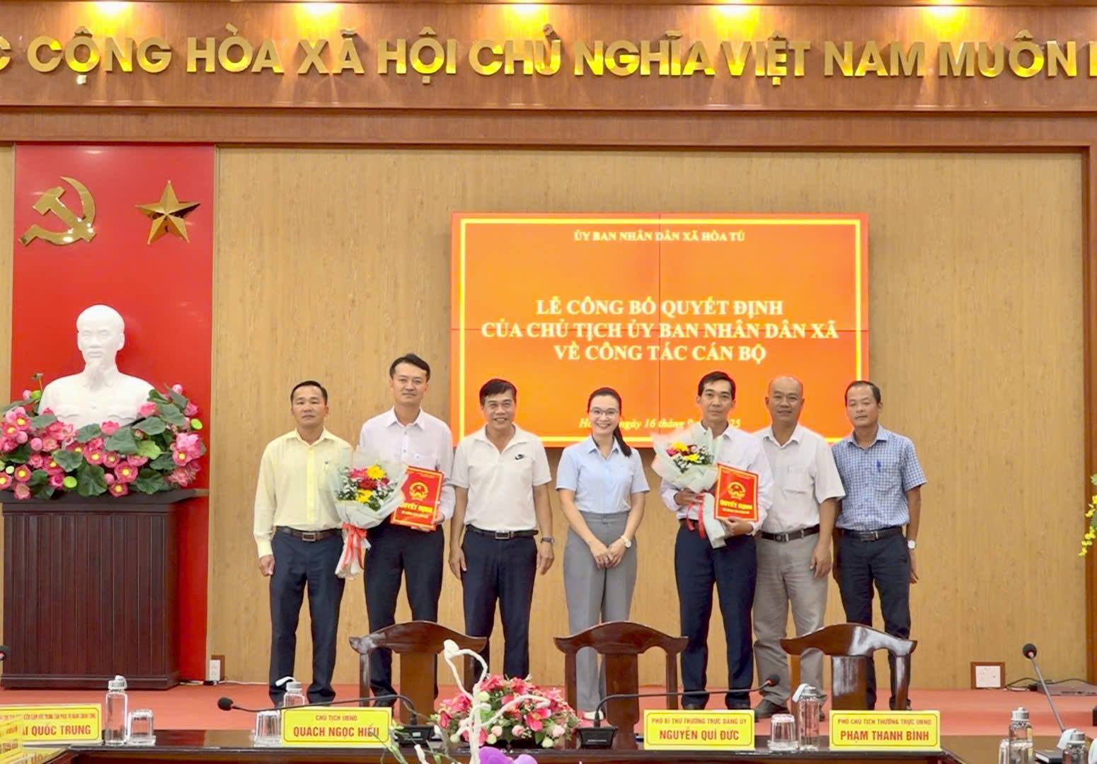 Lễ công bố quyết định về việc tiếp nhận và bổ nhiệm cán bộ