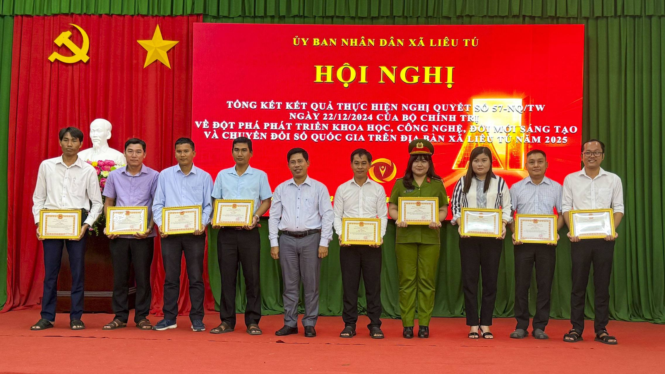 XÃ LIÊU TÚ - TỔ CHỨC HỘI NGHỊ TỔNG KẾT THỰC HIỆN NGHỊ QUYẾT 71/NQ-CP NĂM 2025