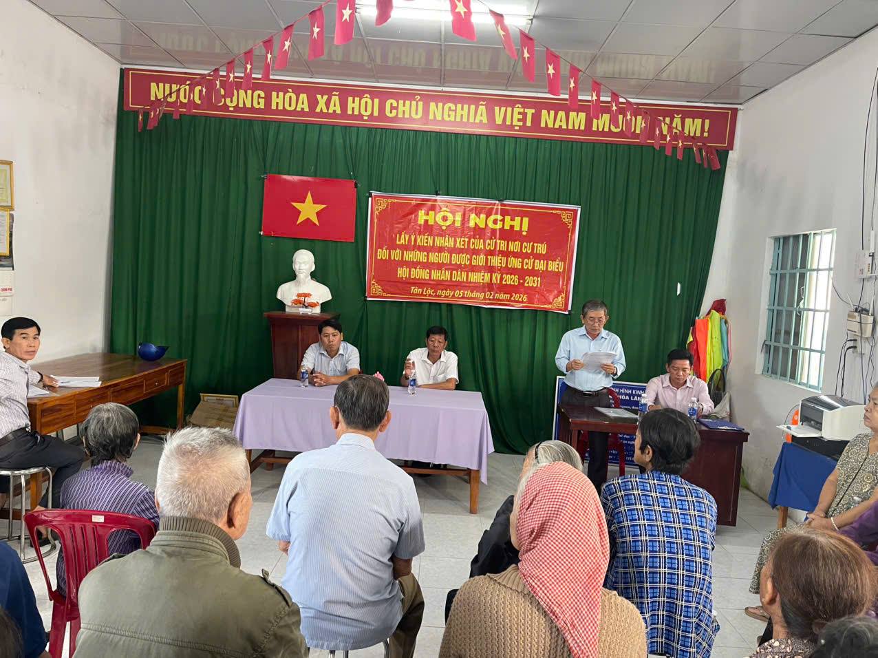 ỦY BAN MTTQ VN PHƯỜNG TÂN LỘC TỔ CHỨC HỘI NGHỊ LẤY Ý KIẾN NHẬN XÉT CỦA CỬ TRI NƠI CƯ TRÚ ĐỐI VỚI NGƯỜI ĐƯỢC GIỚI THIỆU ỨNG CỬ HĐND CÁC CẤP, NHIỆM KỲ 2026-2031