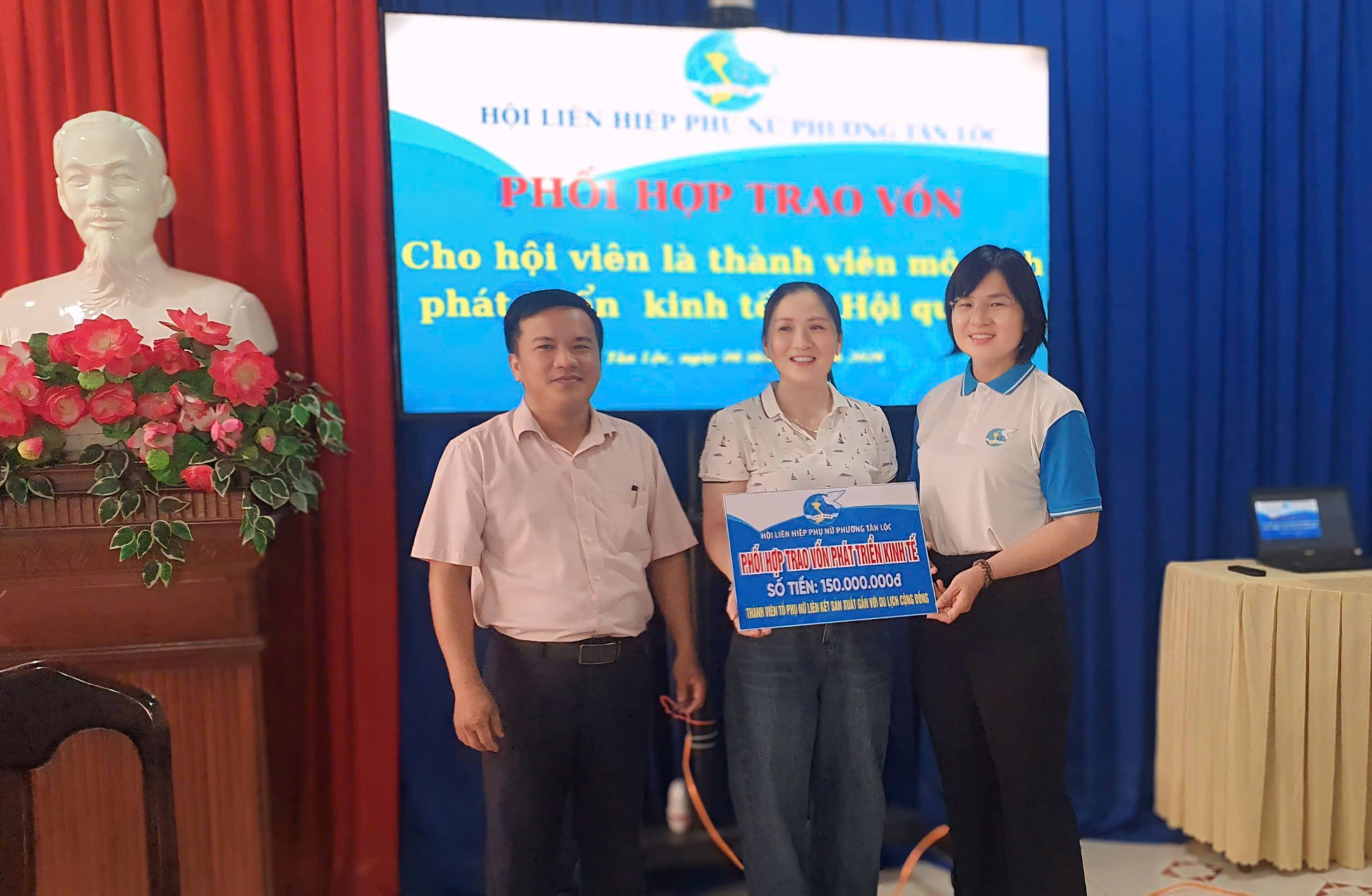 Hội phụ nữ Tân Lộc: Hỗ trợ 195 triệu đồng vốn vay giúp hội viên phụ nữ phát triển kinh tế