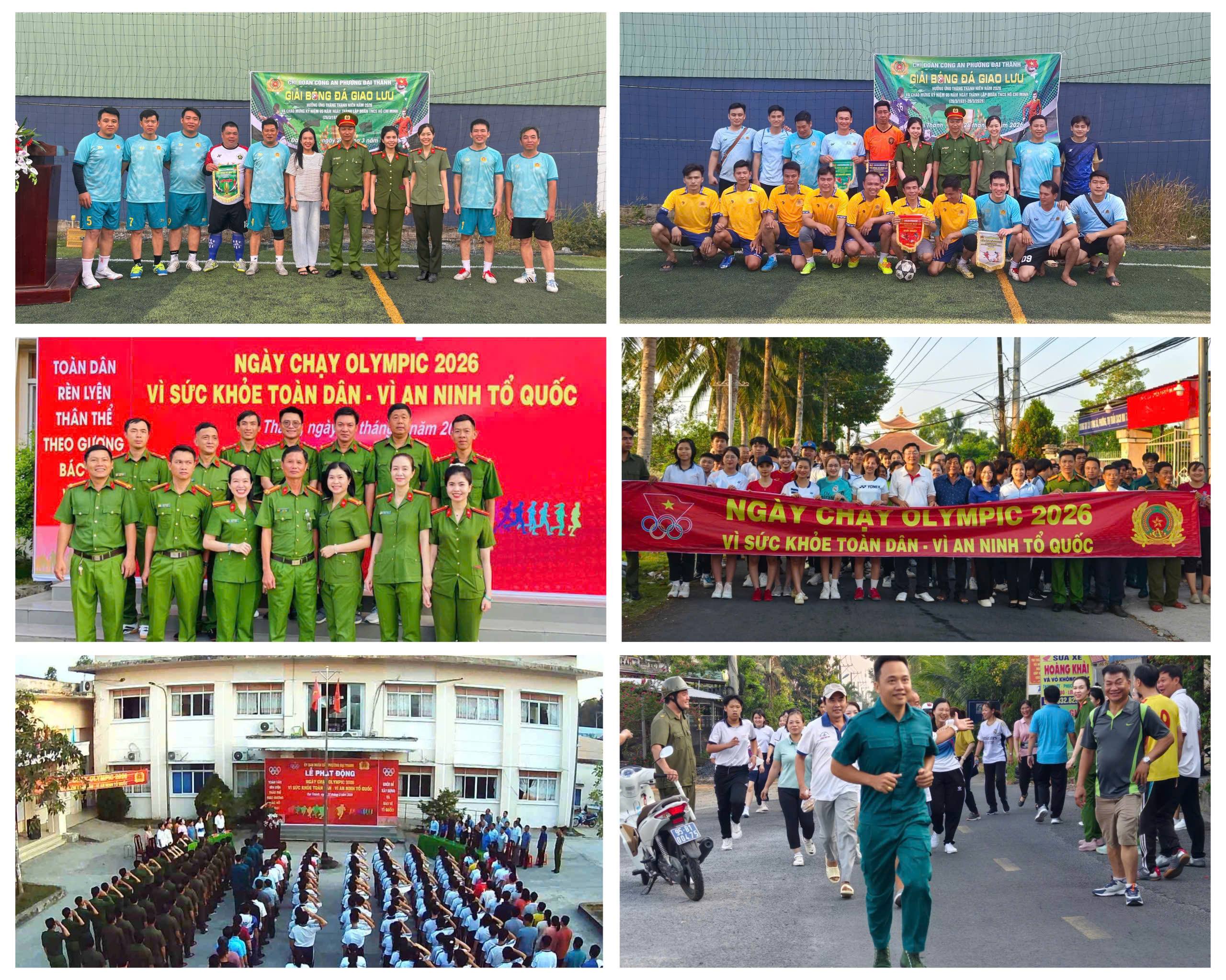 TUỔI TRẺ CÔNG AN PHƯỜNG ĐẠI THÀNH SÔI NỔI HƯỞNG ỨNG THÁNG THANH NIÊN NĂM 2026