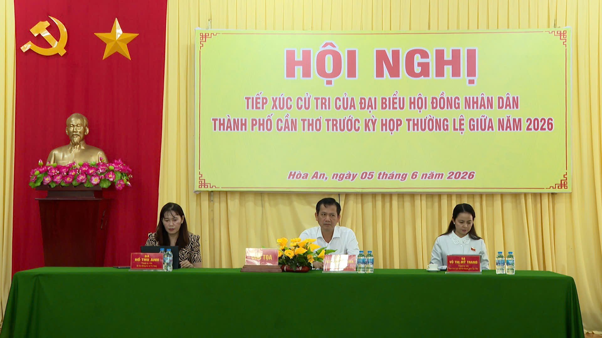 XÃ HÒA AN TIẾP XÚC CỬ TRI TRƯỚC KỲ HỌP THƯỜNG LỆ GIỮA NĂM 2026 HĐND THÀNH PHỐ CẦN THƠ KHÓA XI, NHIỆM KỲ 2026 - 2031