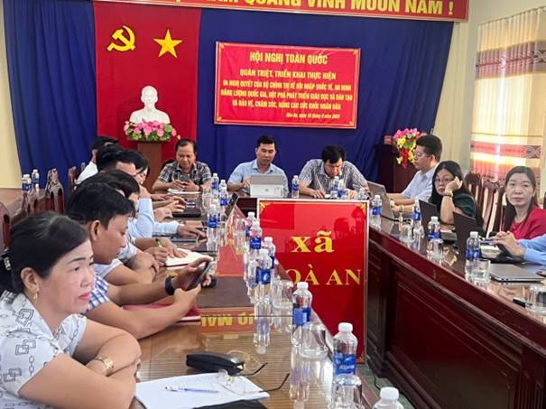 Xã Hòa An dự Hội nghị học tập, quán triệt và triển khai các nghị quyết của Bộ Chính trị