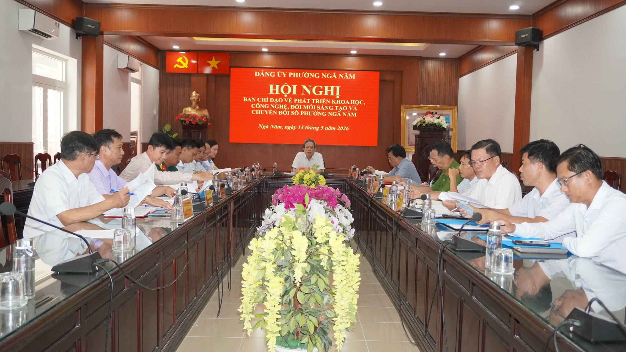 Hội nghị Ban Chỉ đạo về phát triển khoa học, công nghệ, đổi mới sáng tạo và chuyển đổi số trên địa bàn phường Ngã Năm