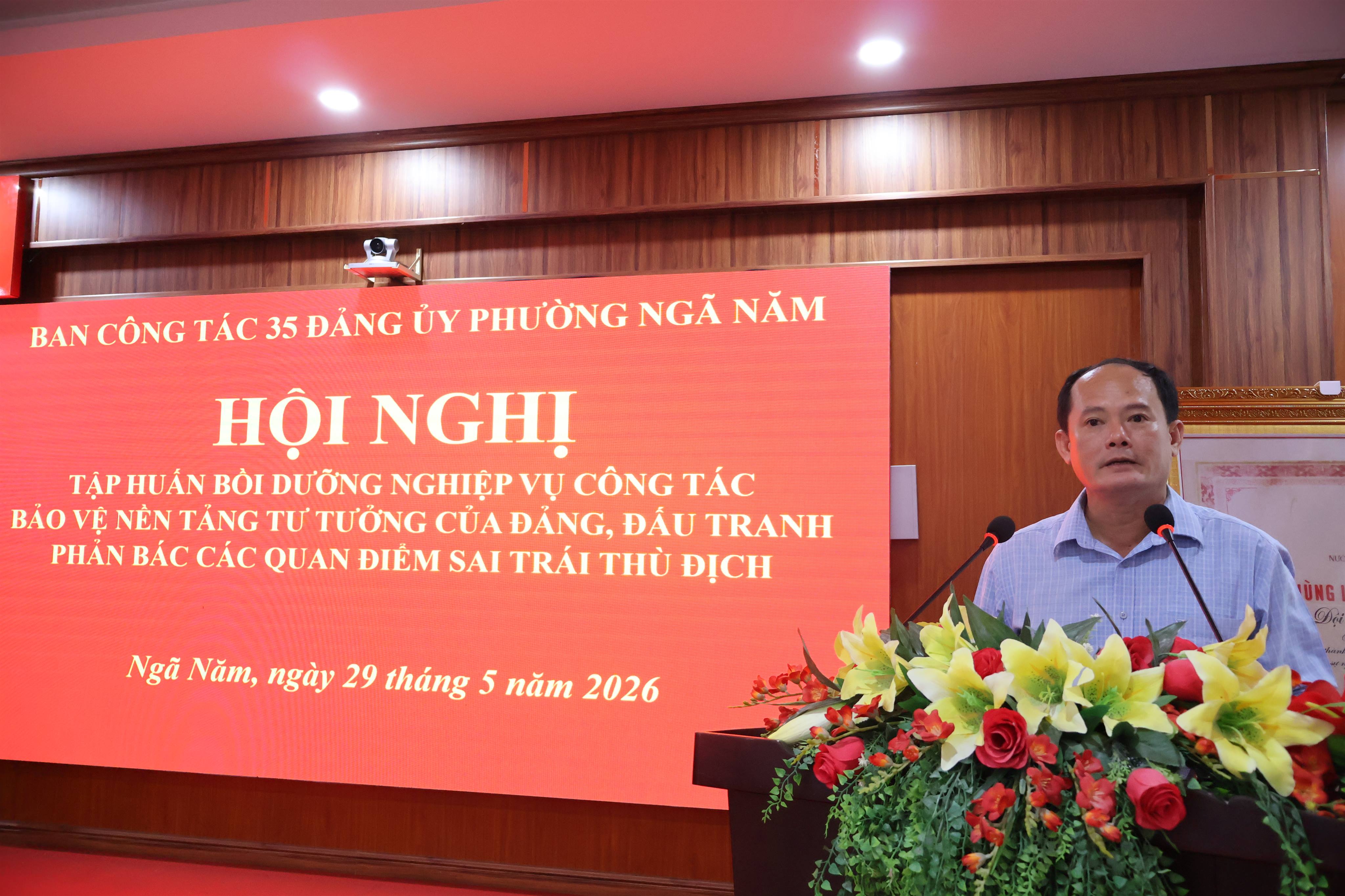 Ban Công tác 35 phường Ngã Năm tổ chức hội nghị tập huấn