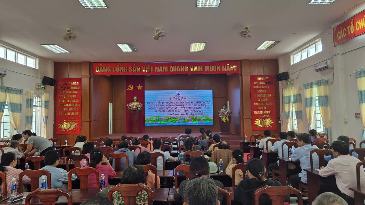 THẠNH XUÂN TỔ CHỨC TRIỂN KHAI KẾ HOẠCH HƯỞNG ỨNG NGÀY ASEAN PHÒNG, CHỐNG SỐT XUẤT HUYẾT DENGUE LẦN THỨ 16
