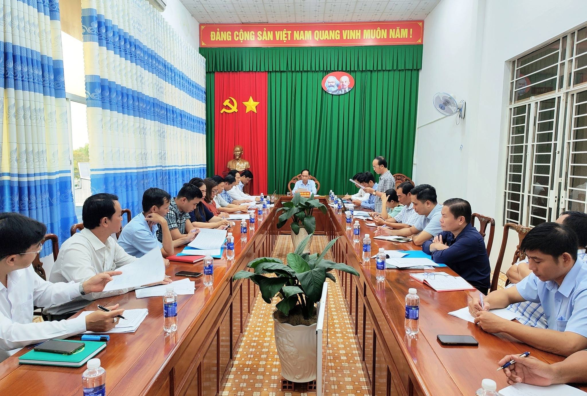 Đảng ủy xã Mỹ Phước tổ chức Hội nghị Ban Chỉ đạo Công tác bầu cử đại biểu Quốc hội khóa XVI và đại biểu HĐND các cấp, nhiệm kỳ 2026–2031