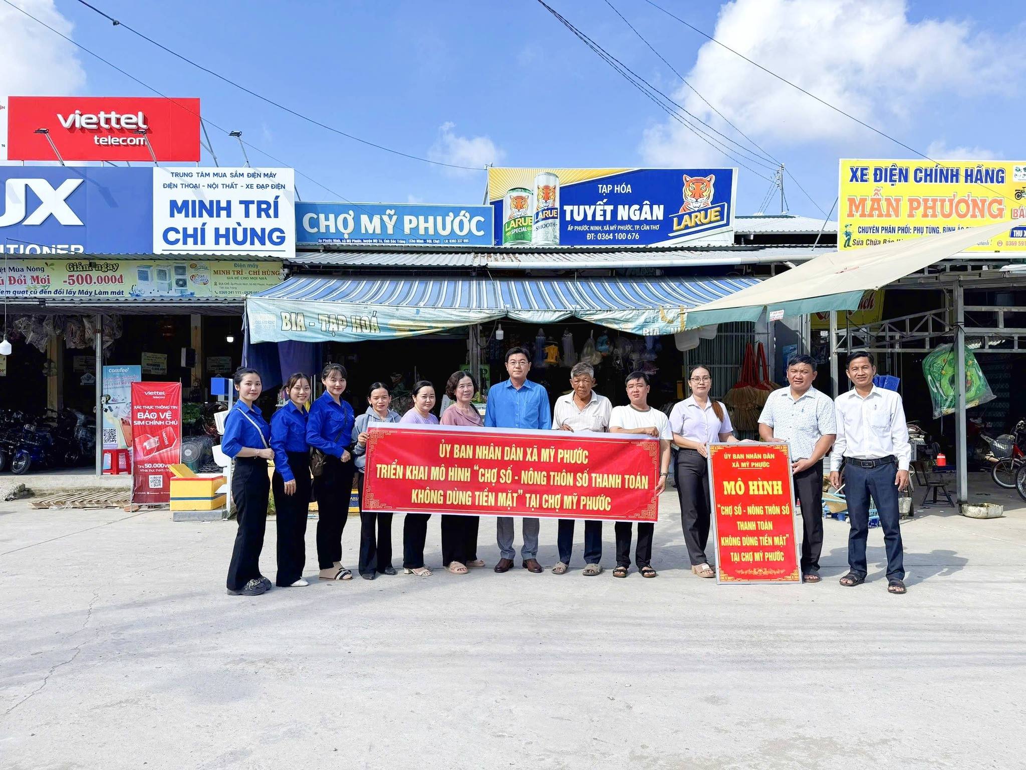 Mỹ Phước triển khai mô hình “Chợ số - Nông thôn số thanh toán không dùng tiền mặt” trên địa bàn xã Mỹ Phước 