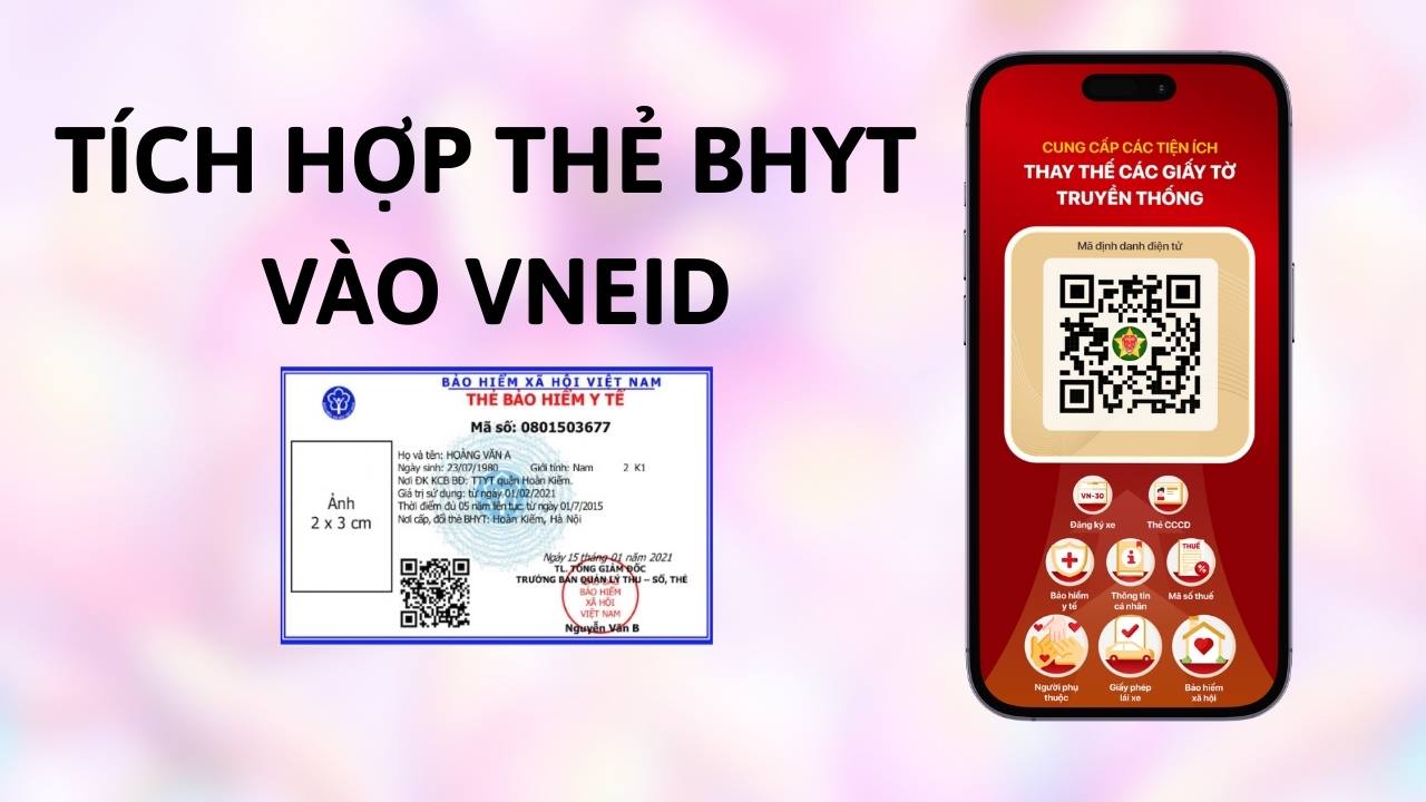 THÔNG BÁO TÍCH HỢP TÀI KHOẢN AN SINH XÃ HỘI &amp; BẢO HIỂM Y TẾ TRÊN VNEID