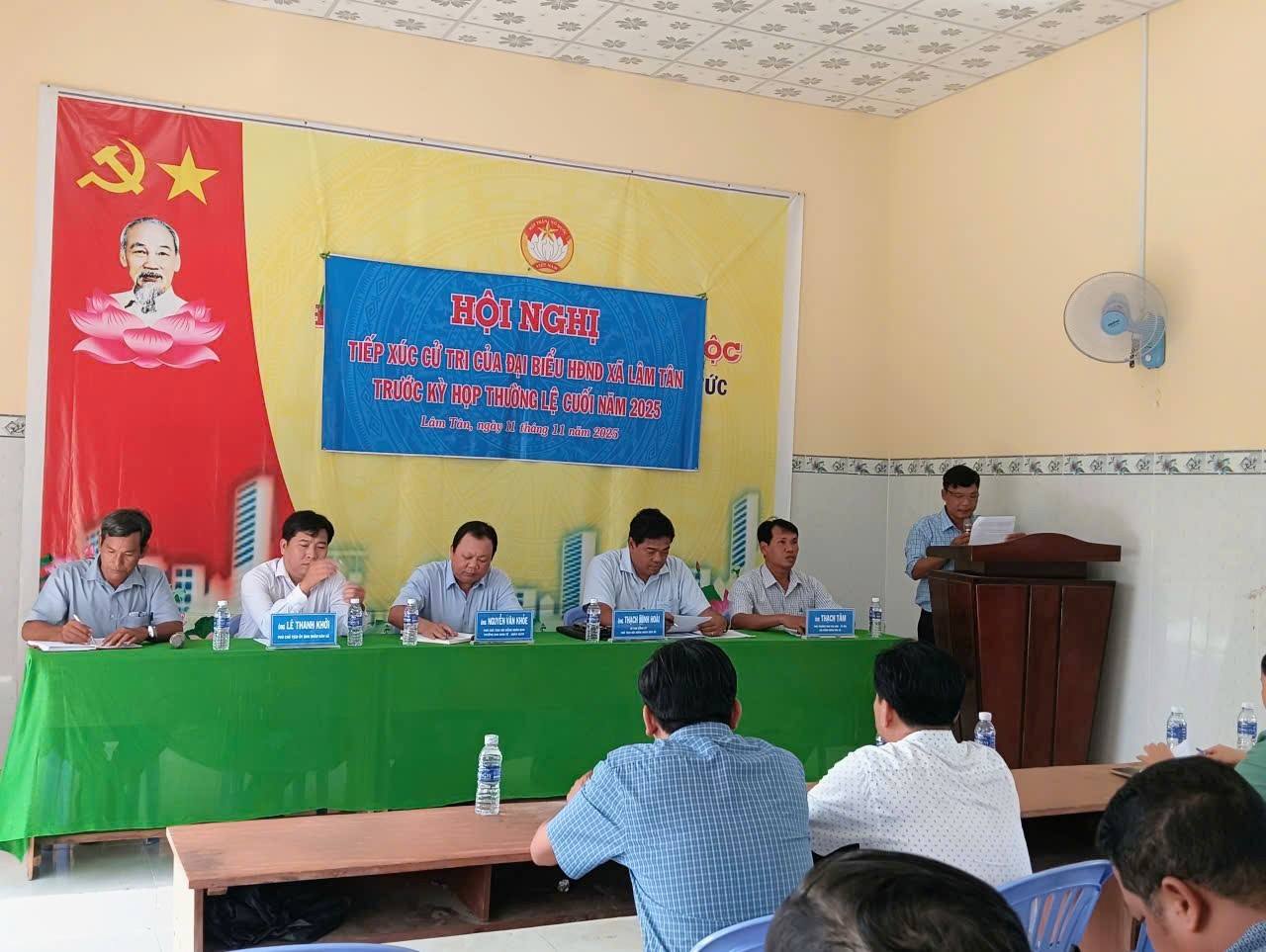 Tiếp xúc cử tri xã Lâm Tân trước kỳ họp thường lệ cuối năm 2025
