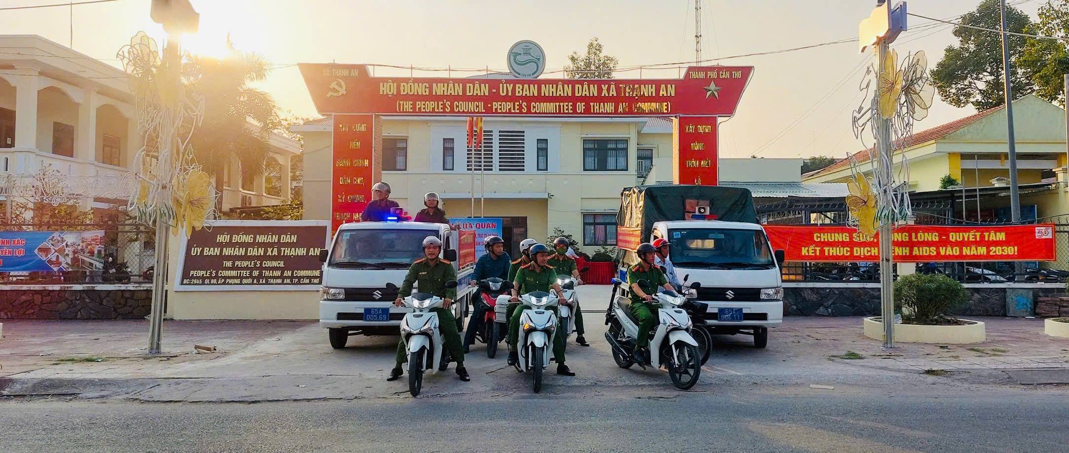 Xã Thạnh An: Ra quân lập lại trật tự đô thị, an toàn giao thông năm 2026