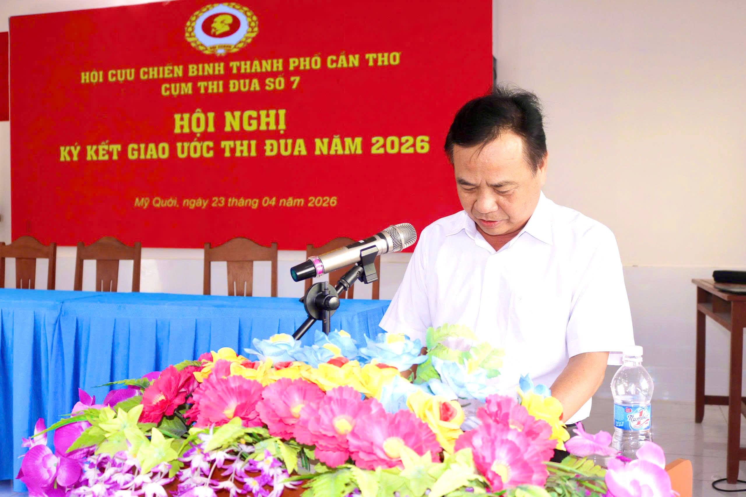 CỤM THI ĐUA SỐ 7 TỔ CHỨC HỘI NGHỊ KÝ KẾT GIAO ƯỚC THI ĐUA NĂM 2026