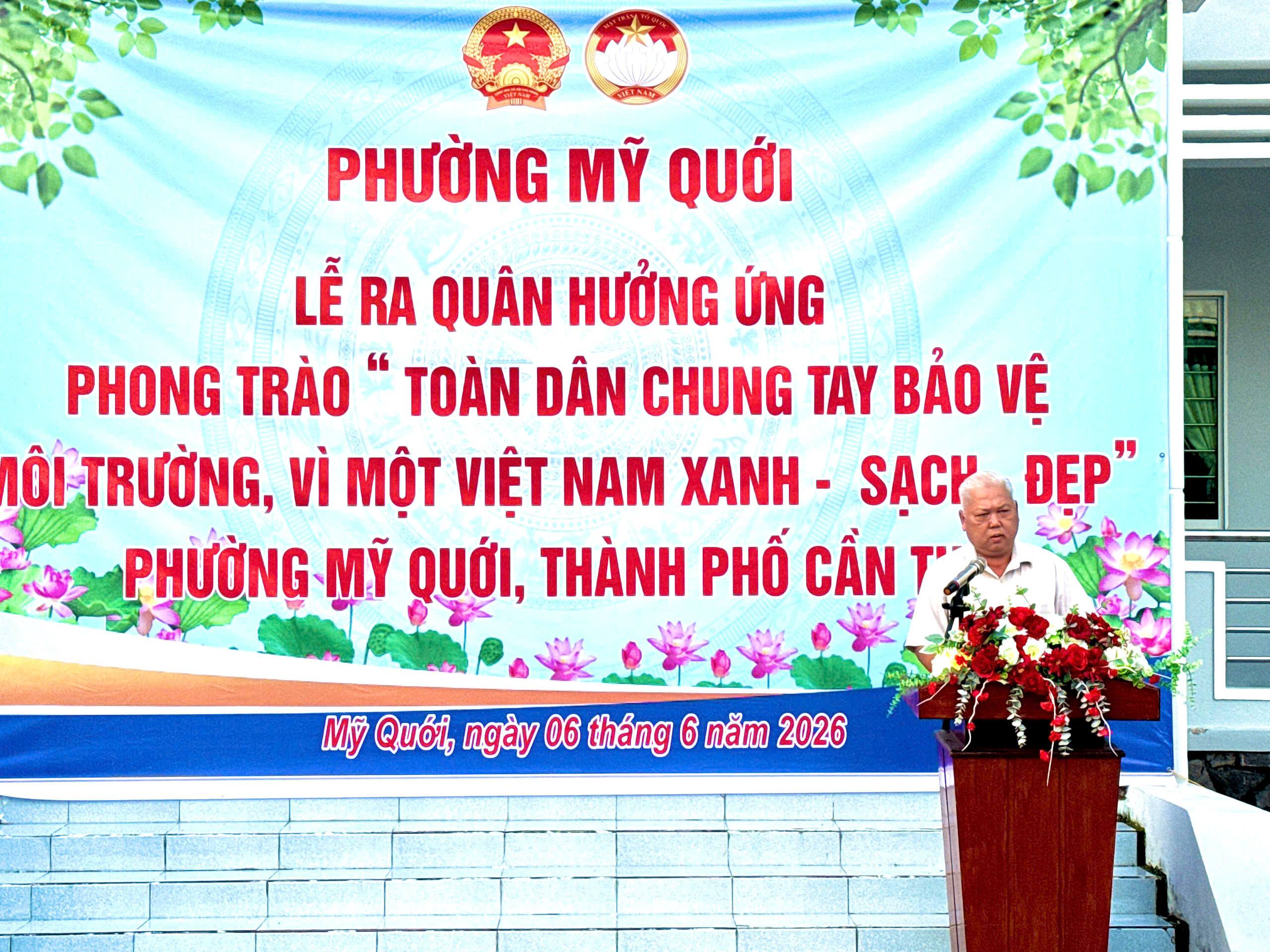 PHƯỜNG MỸ QUỚI RA QUÂN HƯỞNG ỨNG PHONG TRÀO “TOÀN DÂN CHUNG TAY BẢO VỆ MÔI TRƯỜNG VÌ MỘT VIỆT NAM XANH – SẠCH – ĐẸP”