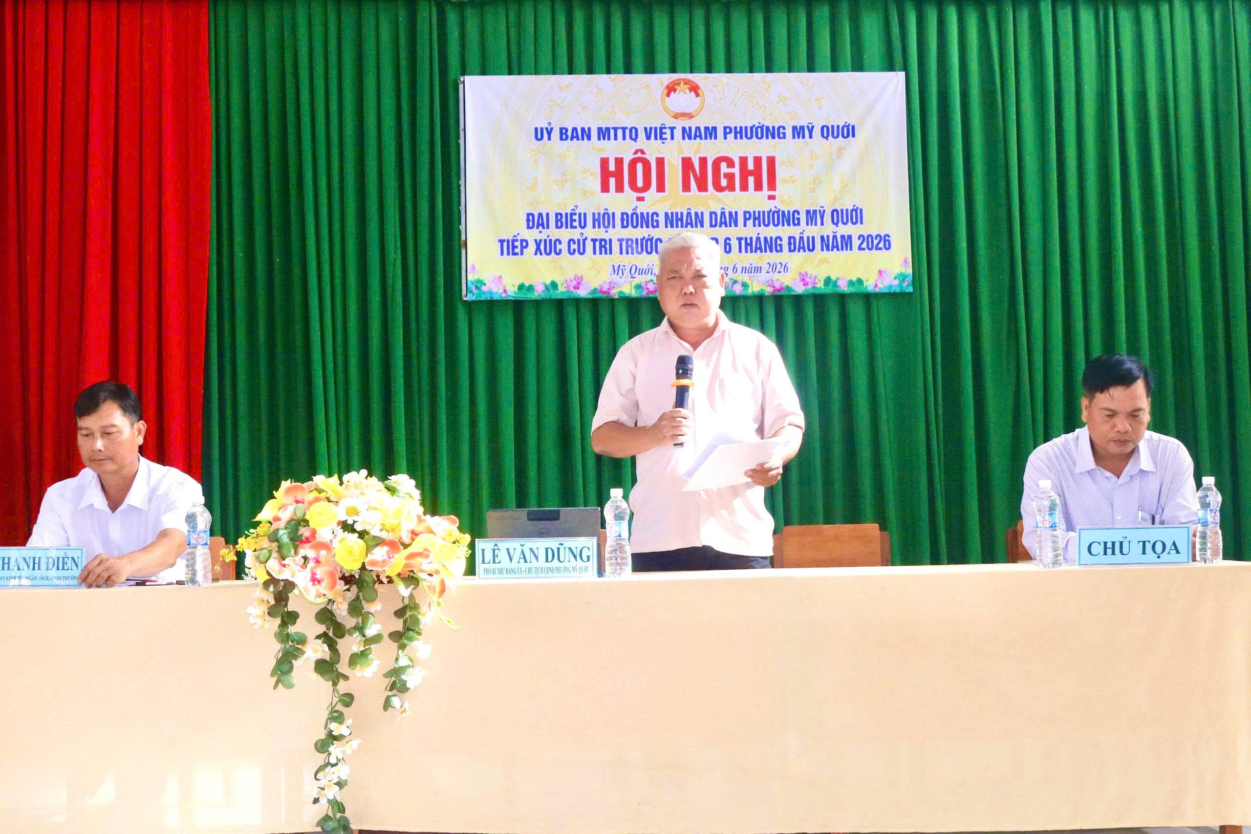 Hội nghị tiếp xúc cử tri trước kỳ họp 06 tháng đầu năm của HĐND phường