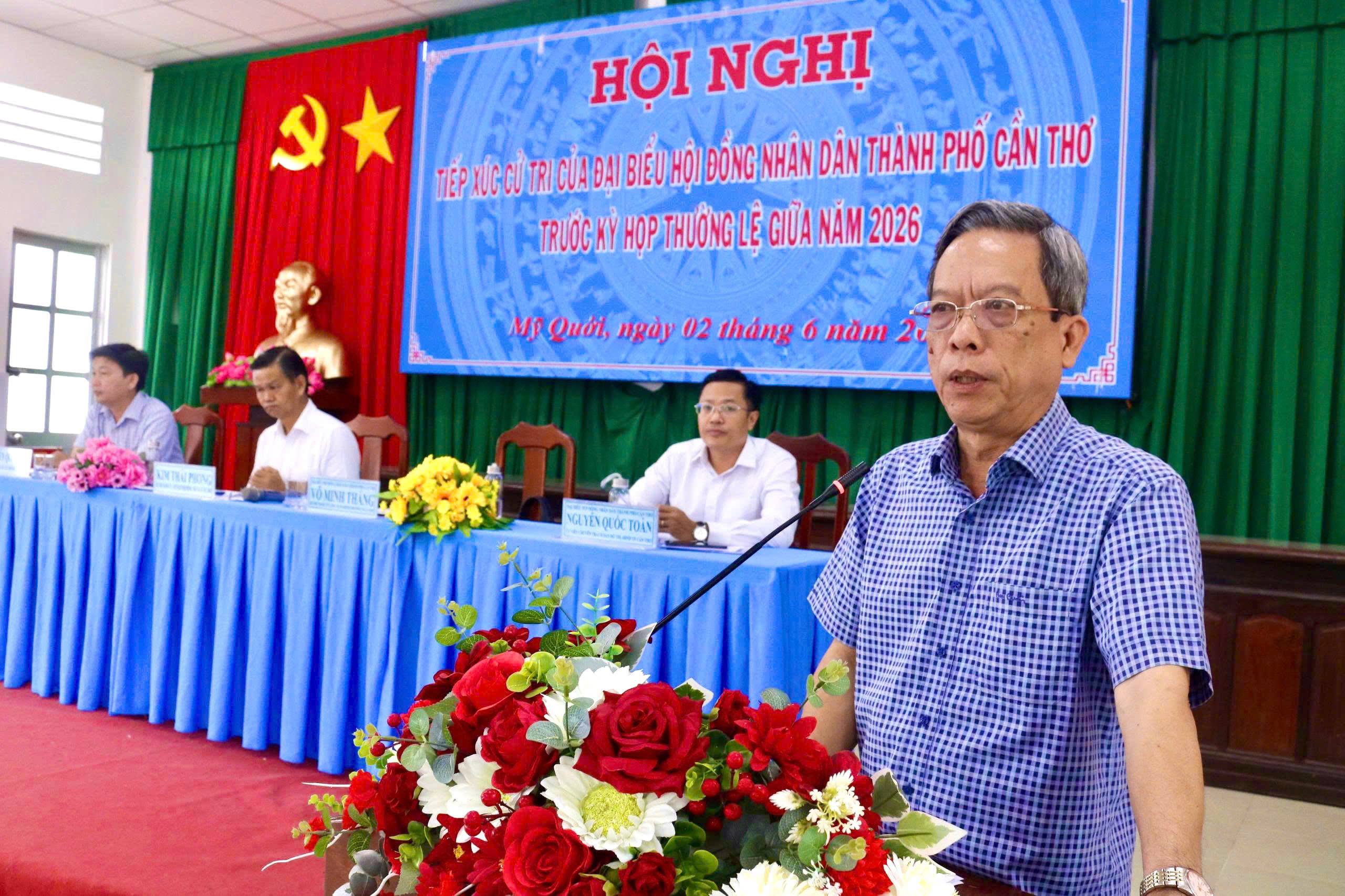 TỔ ĐẠI BIỂU SỐ 8 HĐND THÀNH PHỐ CẦN THƠ TIẾP XÚC CỬ TRI PHƯỜNG MỸ QUỚI TRƯỚC KỲ HỌP THƯỜNG LỆ GIỮA NĂM 2026