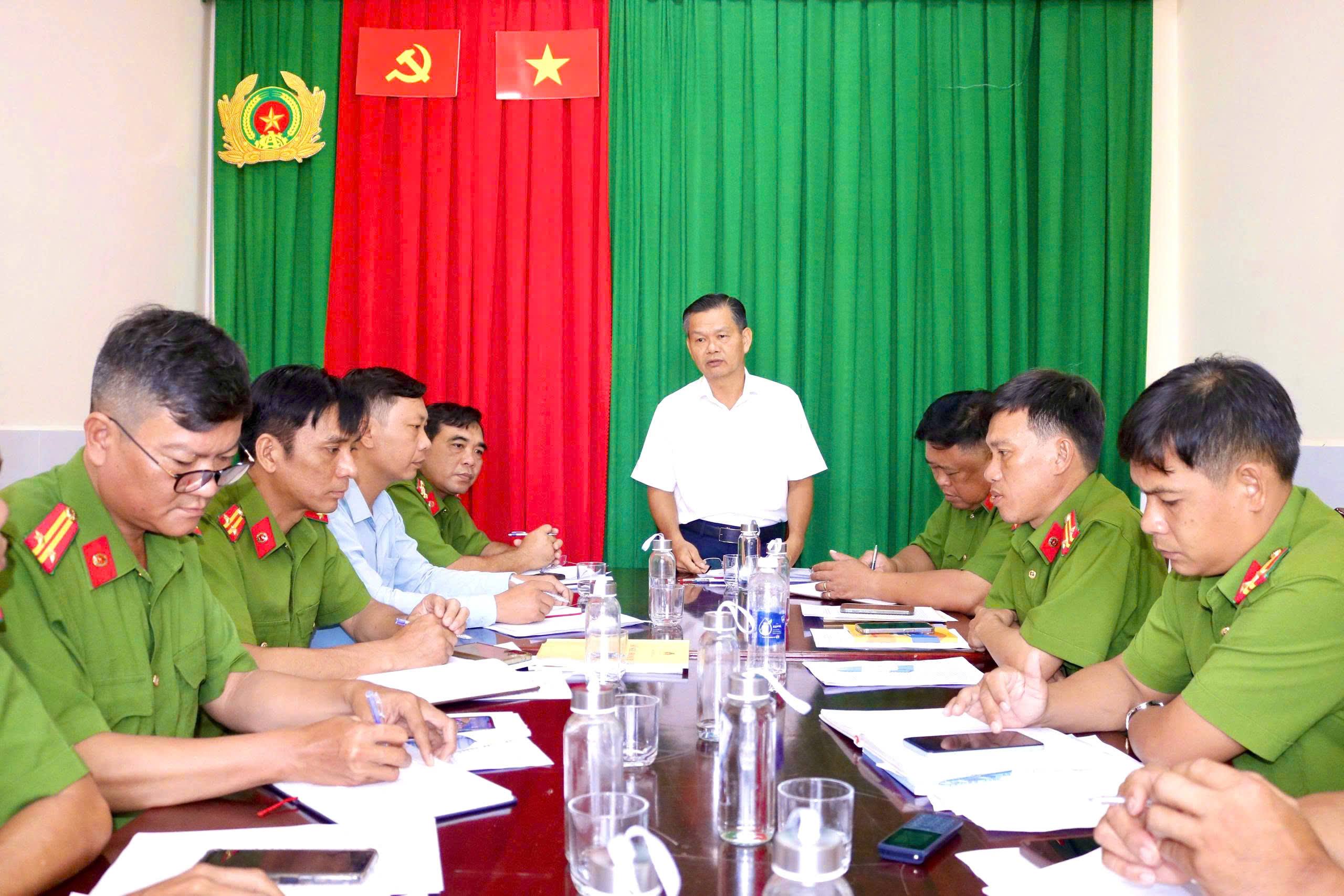 Công an phường Mỹ Quới tổ chức hội nghị Ban Chấp hành Công an phường