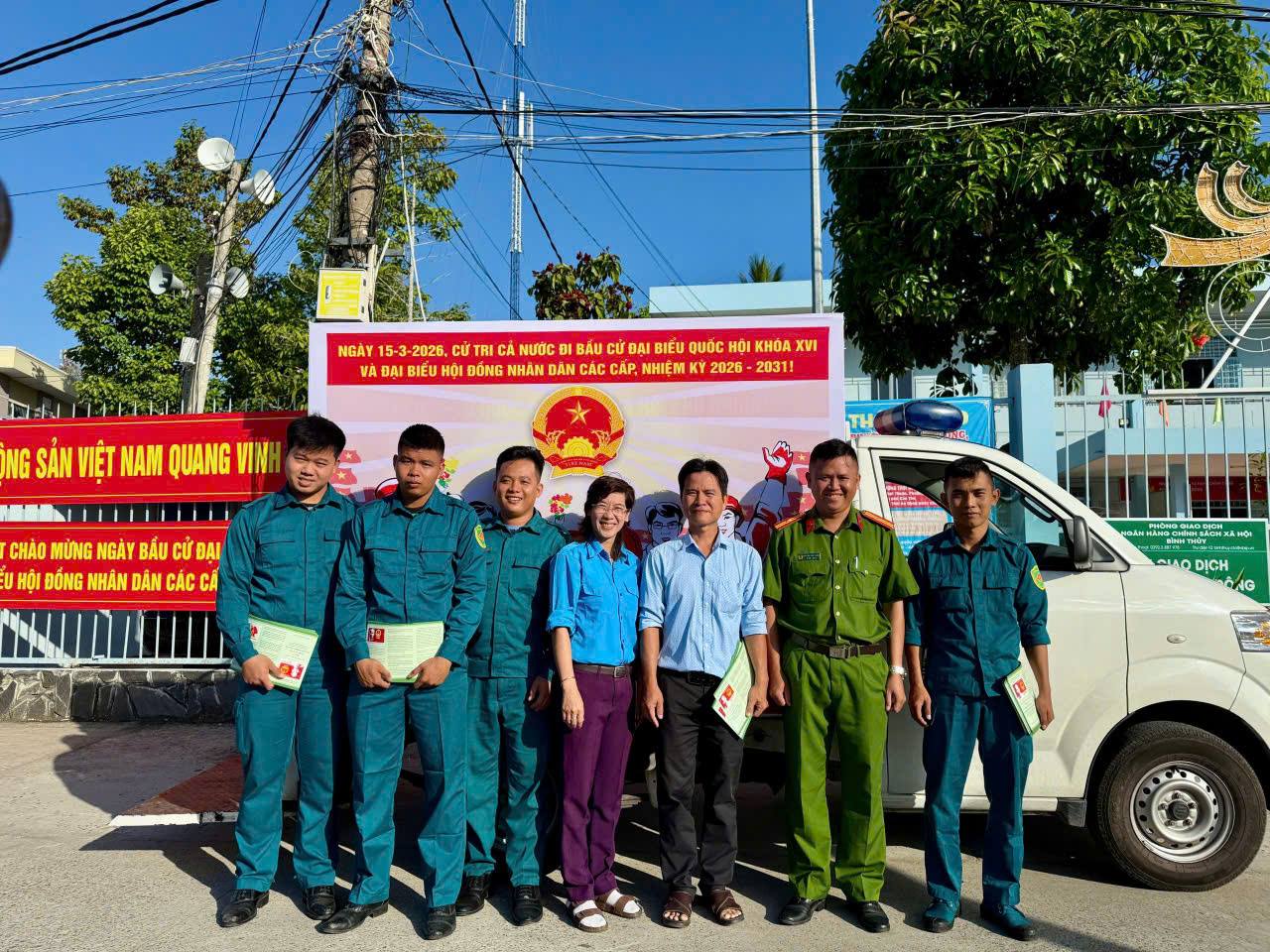 THỚI AN ĐÔNG: RA QUÂN TUYÊN TRUYỀN LƯU ĐỘNG VỀ CUỘC BẦU CỬ
