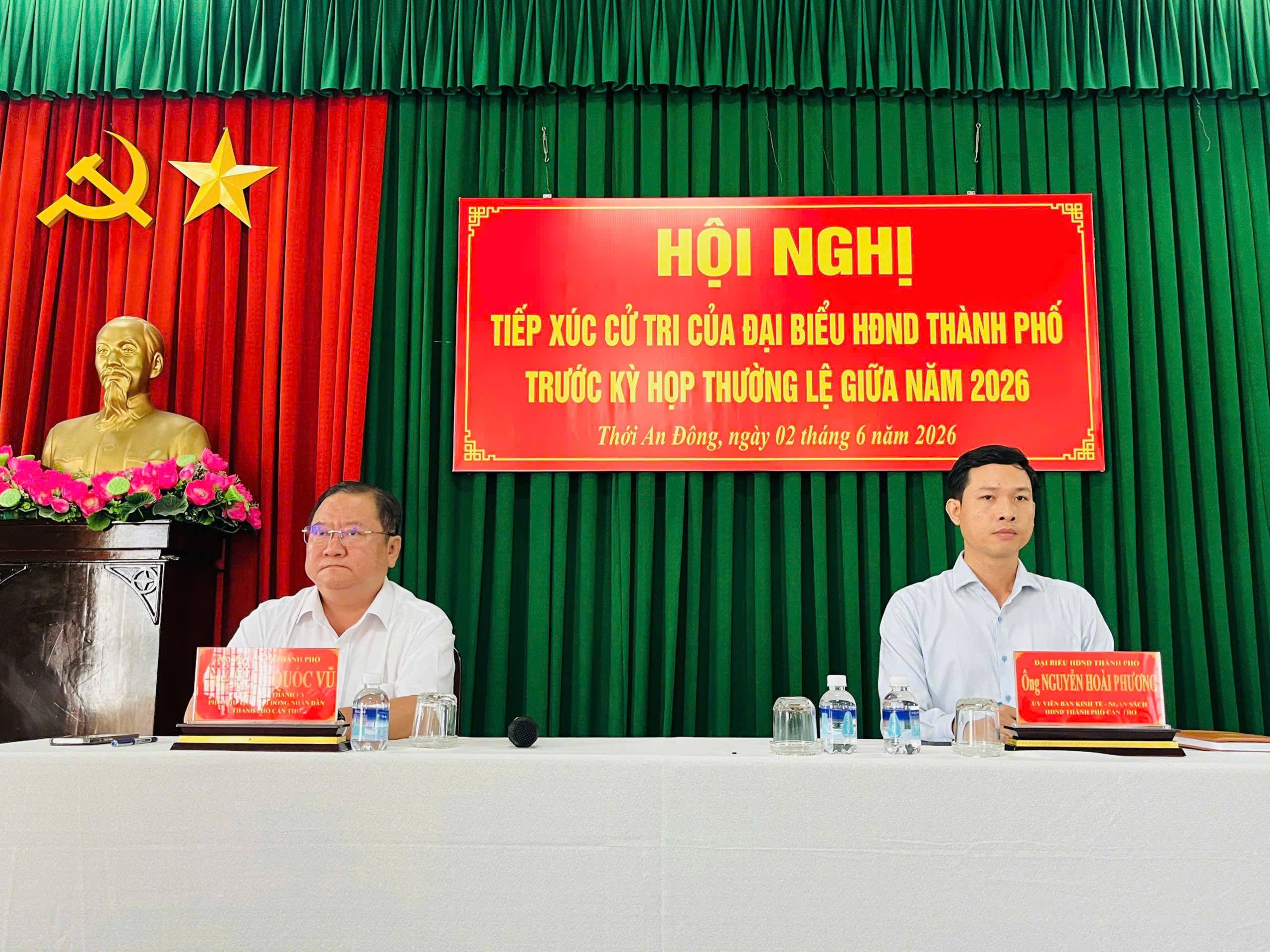 TỔ ĐẠI BIỂU SỐ 2 HĐND THÀNH PHỐ CẦN THƠ TIẾP XÚC CỬ TRI PHƯỜNG THỚI AN ĐÔNG