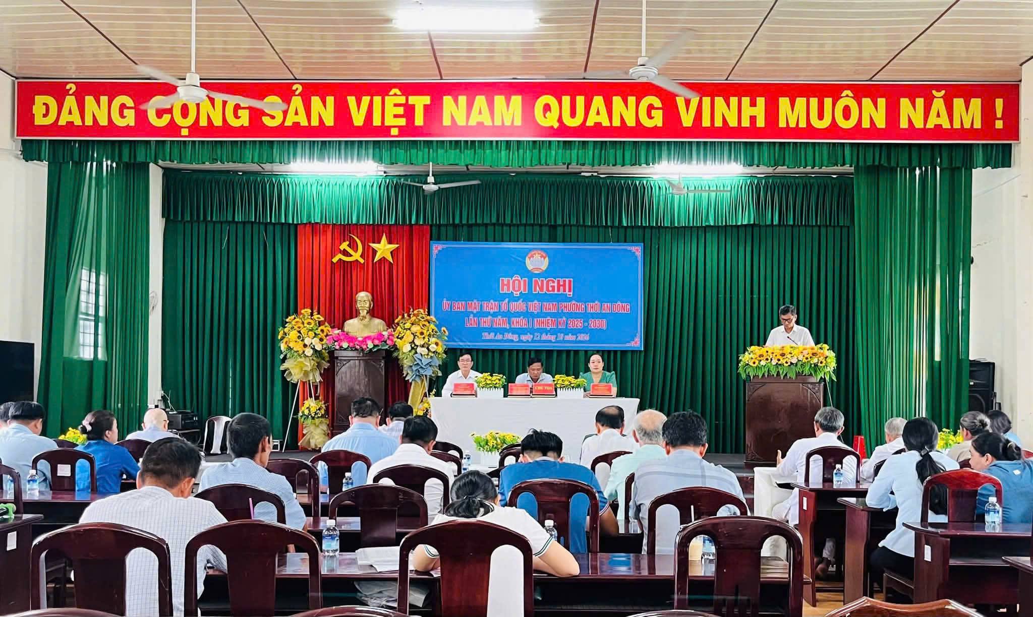 ỦY BAN MTTQ VIỆT NAM PHƯỜNG THỚI AN ĐÔNG TỔ CHỨC HỘI NGHỊ LẦN THỨ NĂM, KHÓA I, NHIỆM KỲ 2025 – 2030