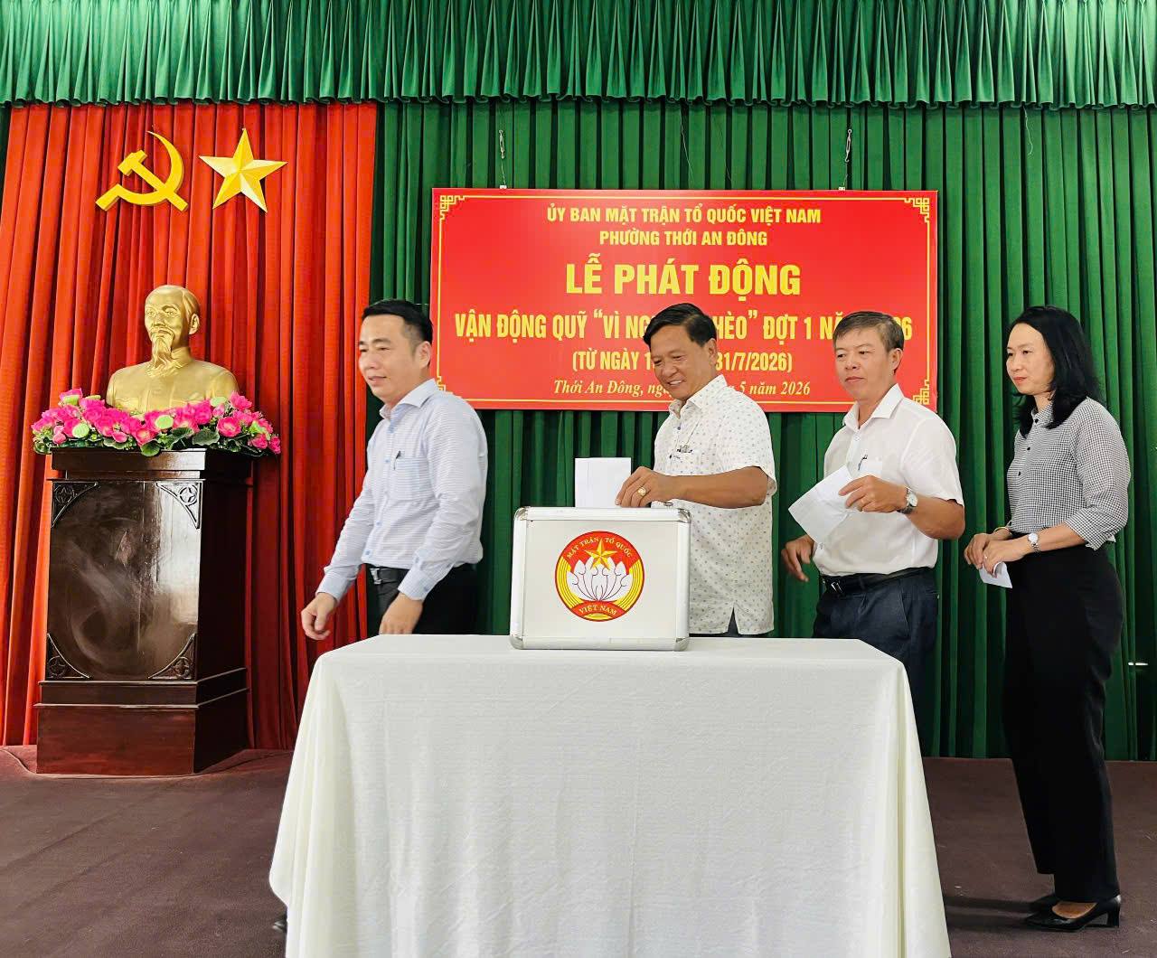LỄ PHÁT ĐỘNG VẬN ĐỘNG QUỸ “VÌ NGƯỜI NGHÈO” ĐỢT 1 NĂM 2026