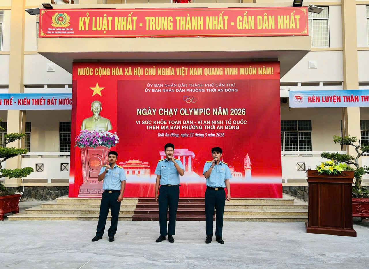 NGÀY CHẠY OLYMPIC – VÌ SỨC KHỎE TOÀN DÂN – VÌ AN NINH TỔ QUỐC TRÊN ĐỊA BÀN PHƯỜNG THỚI AN ĐÔNG