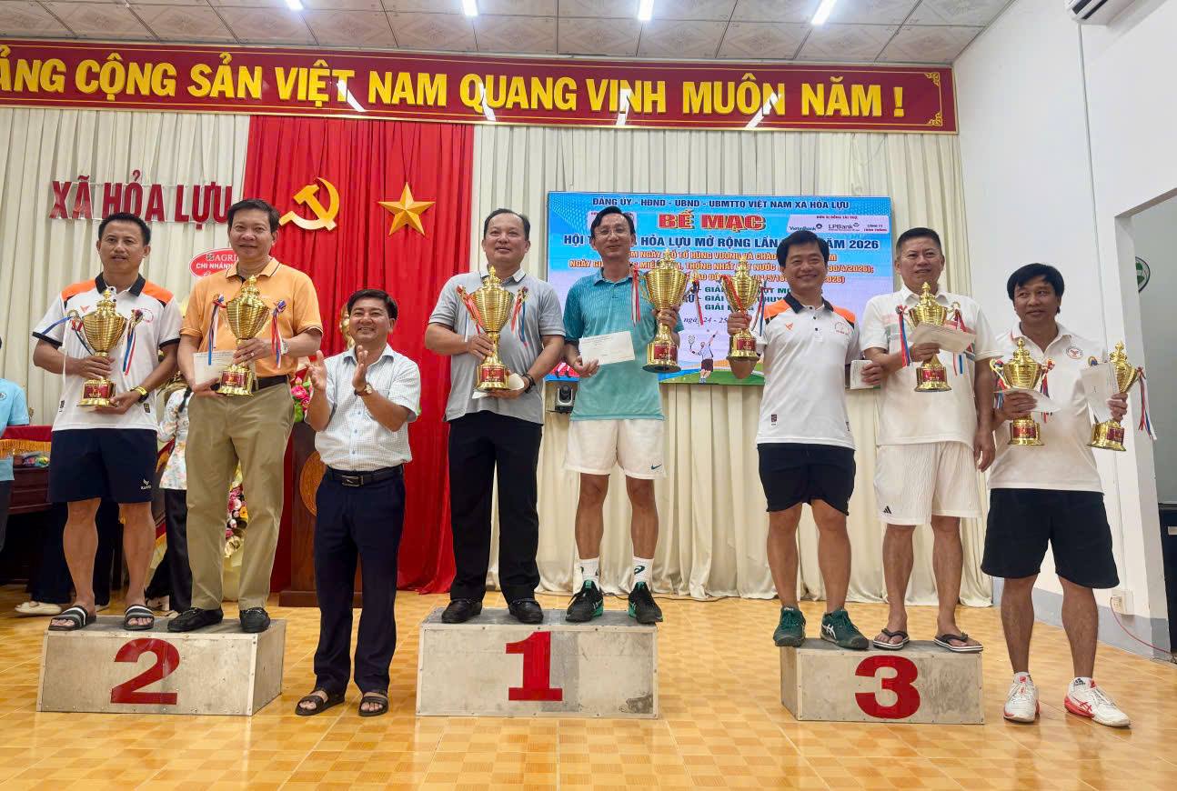Hội thao xã Hỏa Lựu mở rộng lần thứ I năm 2026 thành công tốt đẹp
