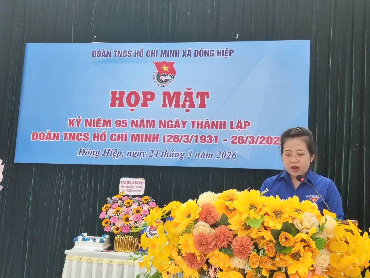 XÃ ĐÔNG HIỆP HỌP MẶT 95 NĂM NGÀY THÀNH LẬP  ĐOÀN TNCS HỒ CHÍ MINH