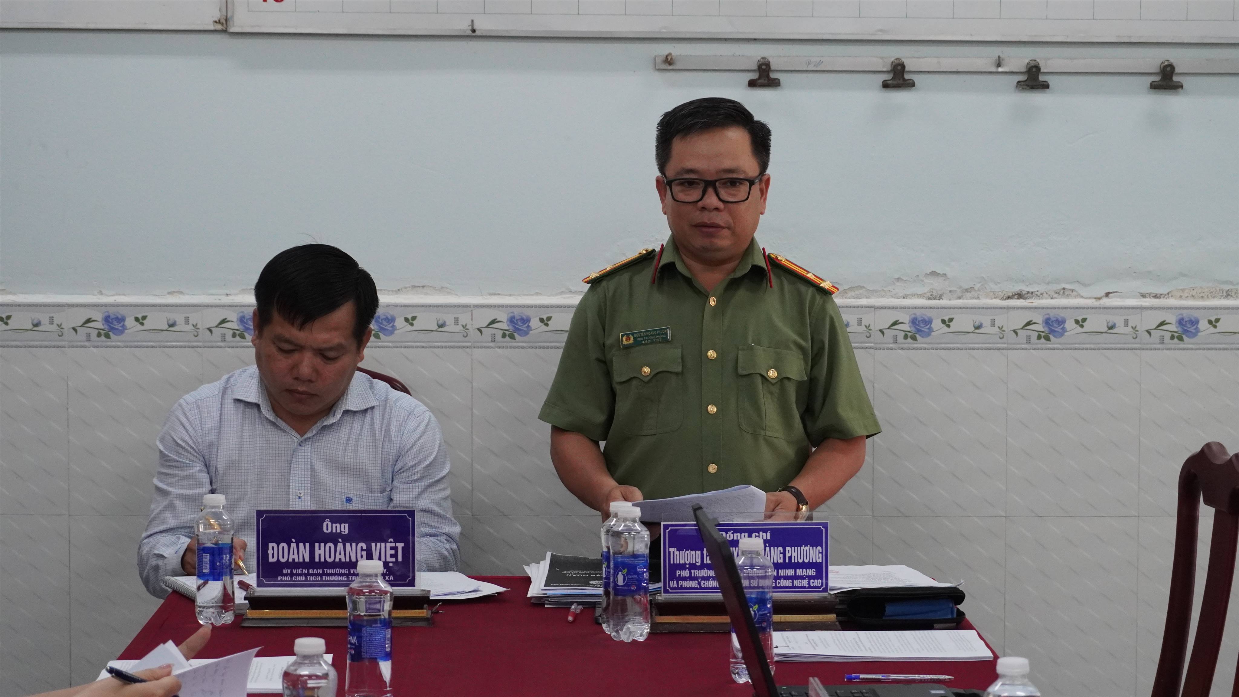 KIỂM TRA CÔNG TÁC ĐẢM BẢO AN TOÀN THÔNG TIN TẠI XÃ ĐÔNG HIỆP