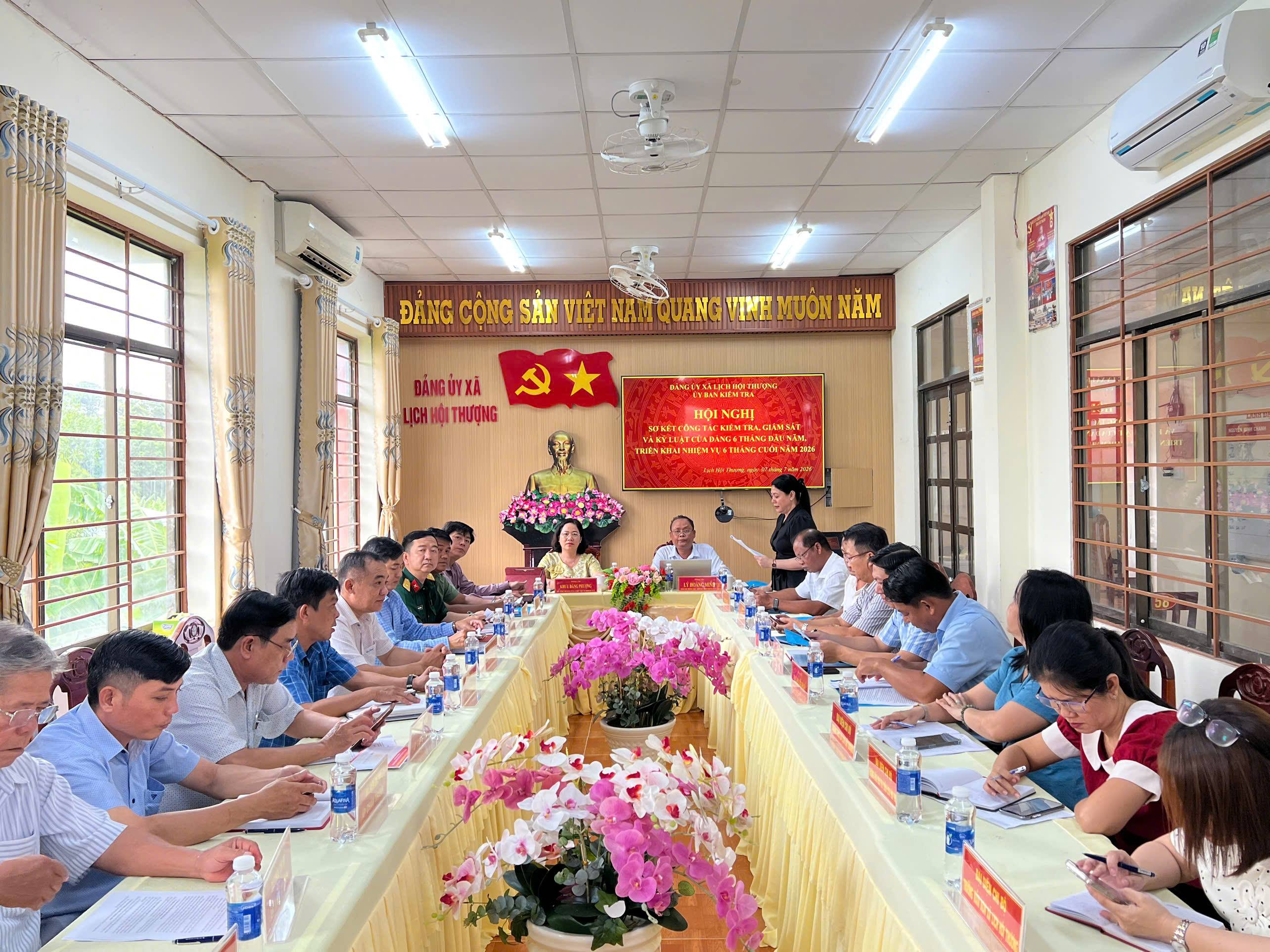 Hội nghị sơ kết công tác kiểm tra, giám sát và thi hành kỷ luật của Đảng 6 tháng đầu năm và triển khai nhiệm vụ 6 tháng cuối năm 2026