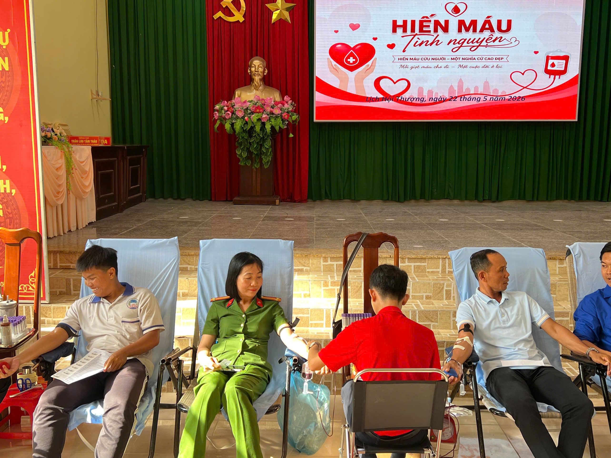 Xã Lịch Hội Thượng tổ chức hiến máu tình nguyện đợt 1 năm 2026
