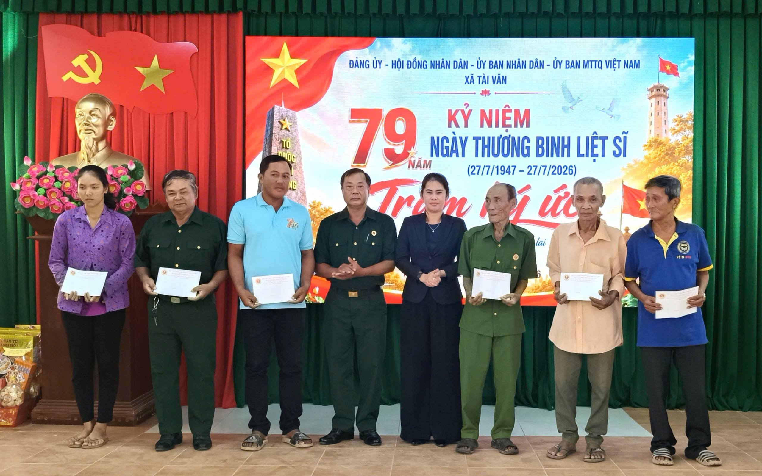 Xã Tài Văn triển khai nhiều hoạt động tri ân nhân kỷ niệm 79 năm Ngày Thương binh - Liệt sĩ