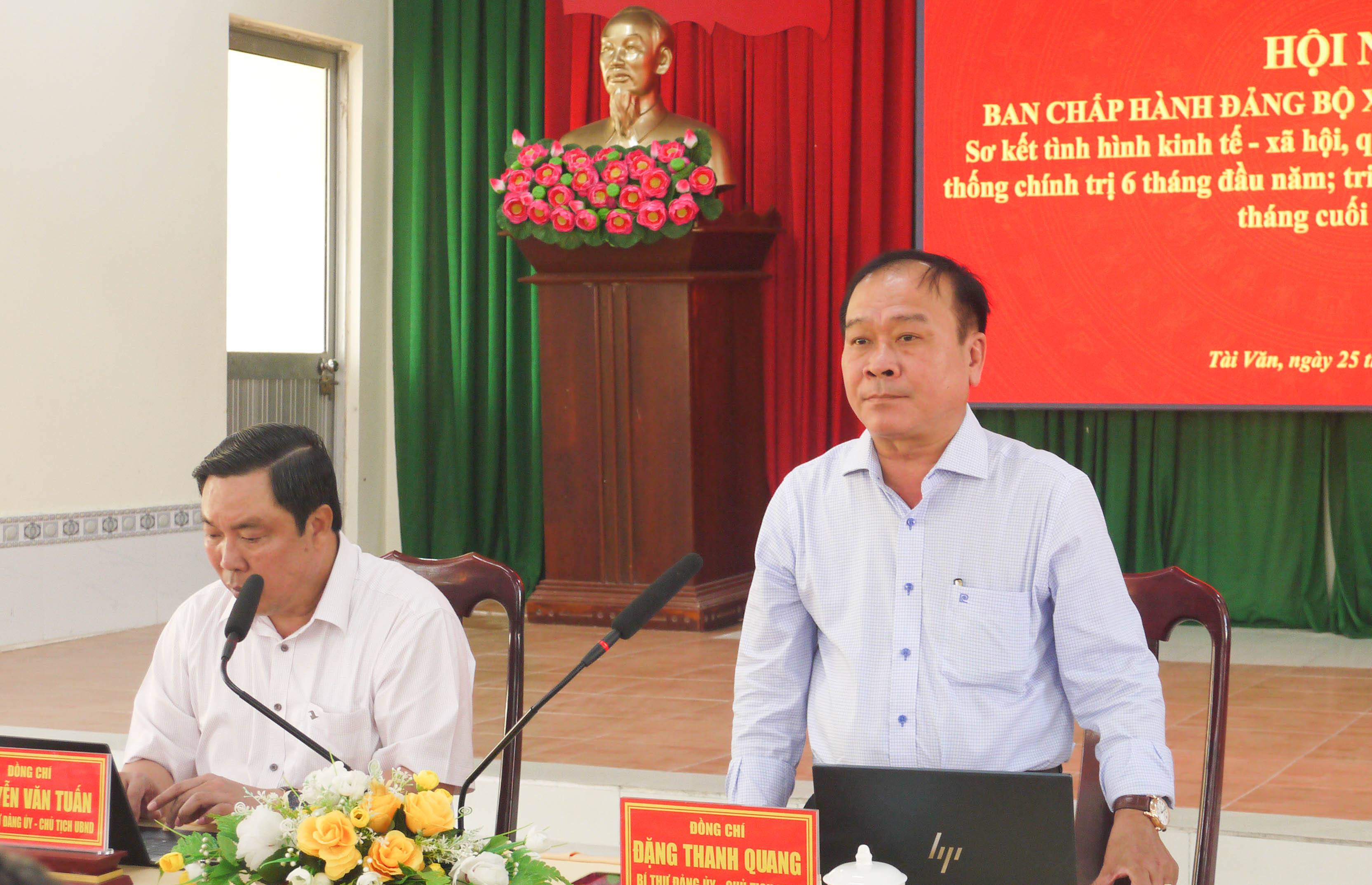 6 tháng đầu năm 2026, kinh tế, xã hội xã Tài Văn tiếp tục phát triển ổn định