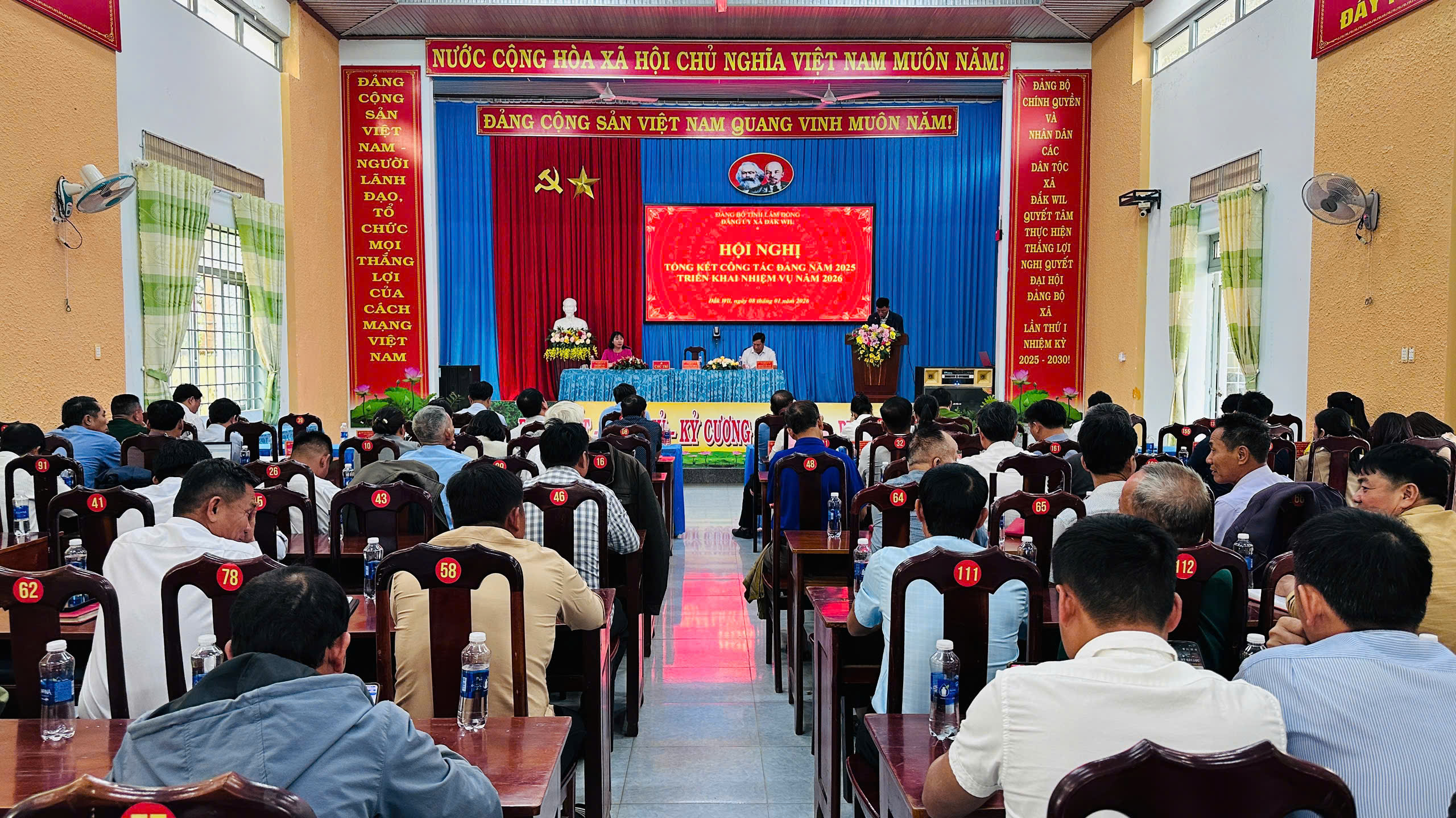 Đảng ủy xã Đắk Wil tổ chức Hội nghị Tổng kết công tác năm 2025, triển khai nhiệm vụ năm 2026