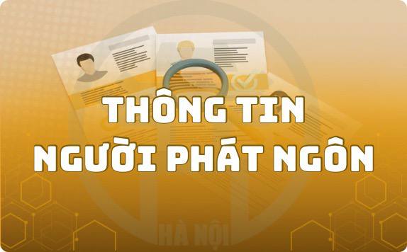 Thông tin người phát ngôn