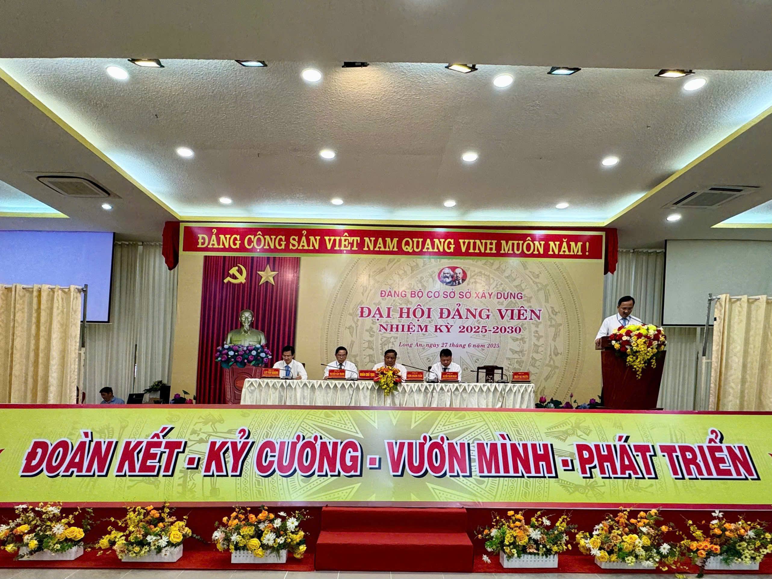 Đại hội Đảng bộ Sở Xây dựng nhiệm kỳ 2025-2030