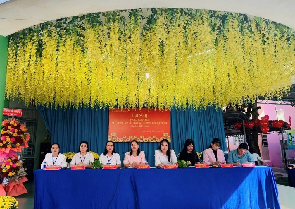 Sở GDĐT tổ chức học tập kinh nghiệm công tác quản lý và tổ chức hoạt động giáo dục mầm non tại Trường Mầm non Huỳnh Thị Mai