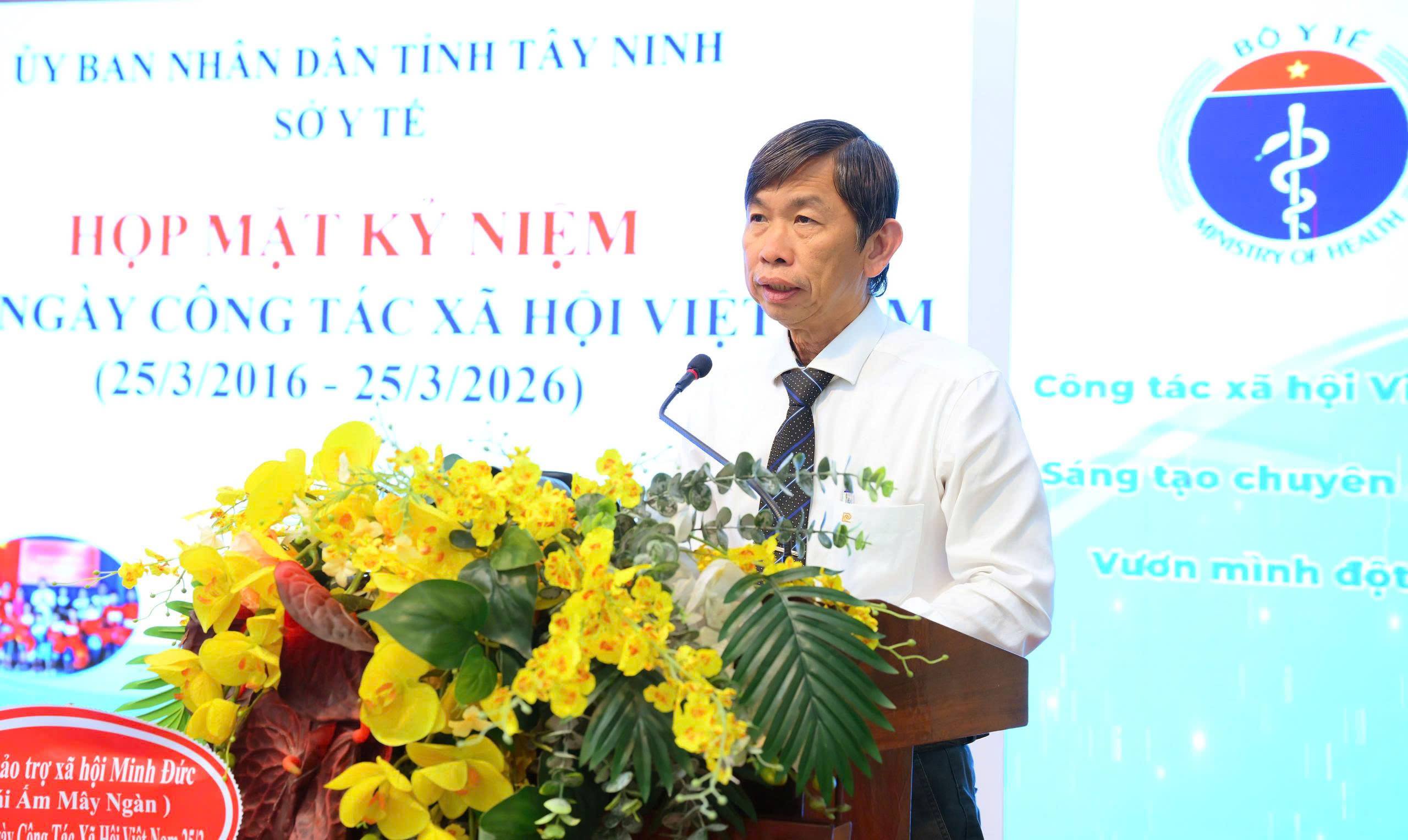 Sở Y tế tỉnh Tây Ninh tổ chức họp mặt kỷ niệm 10 năm Ngày Công tác xã hội Việt Nam