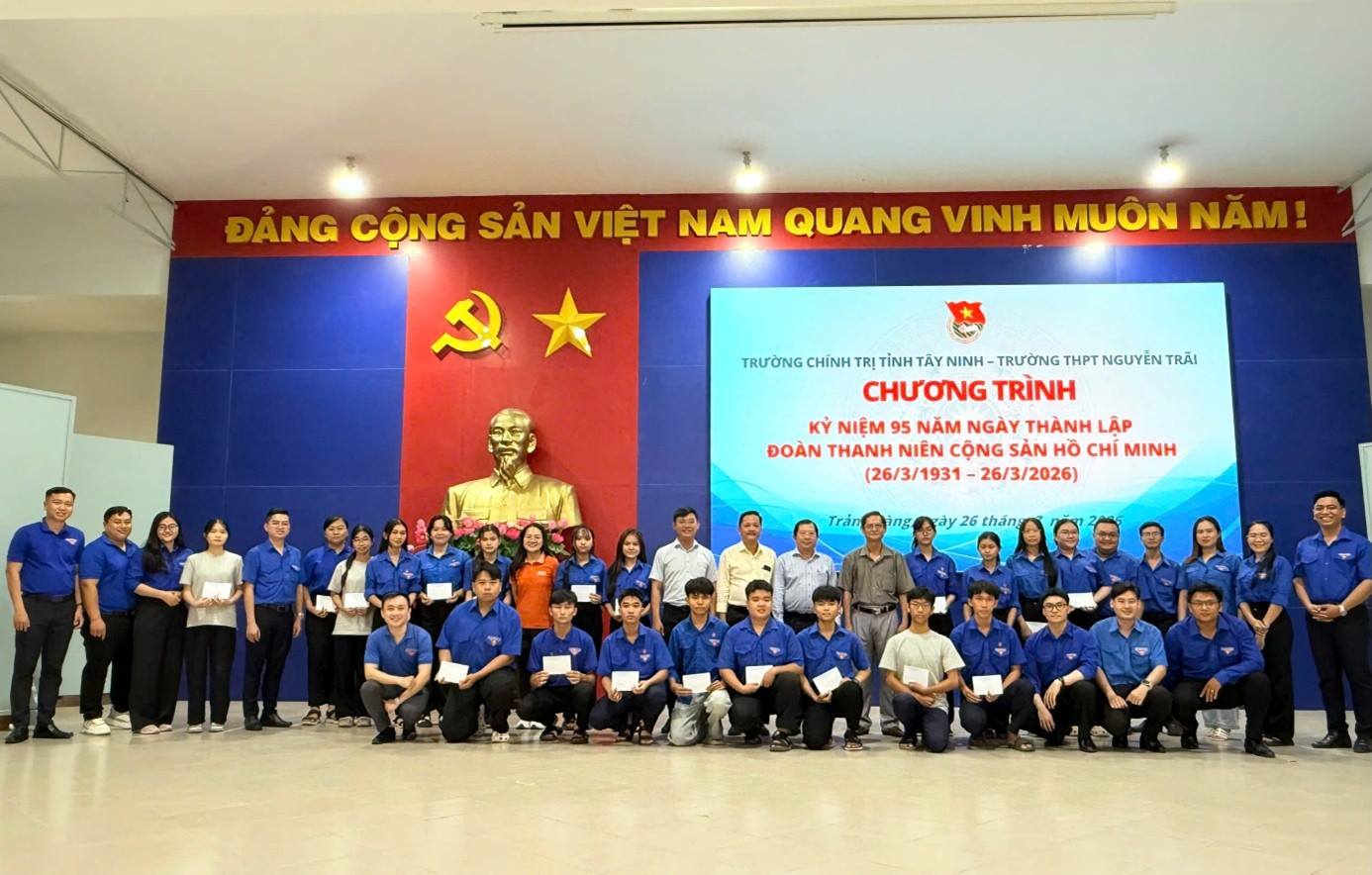 Đoàn Cơ sở Trường Chính Trị tỉnh Tây Ninh tổ chức các hoạt động Kỷ niệm 95 năm ngày thành lập Đoàn TNCS Hồ Chí Minh
