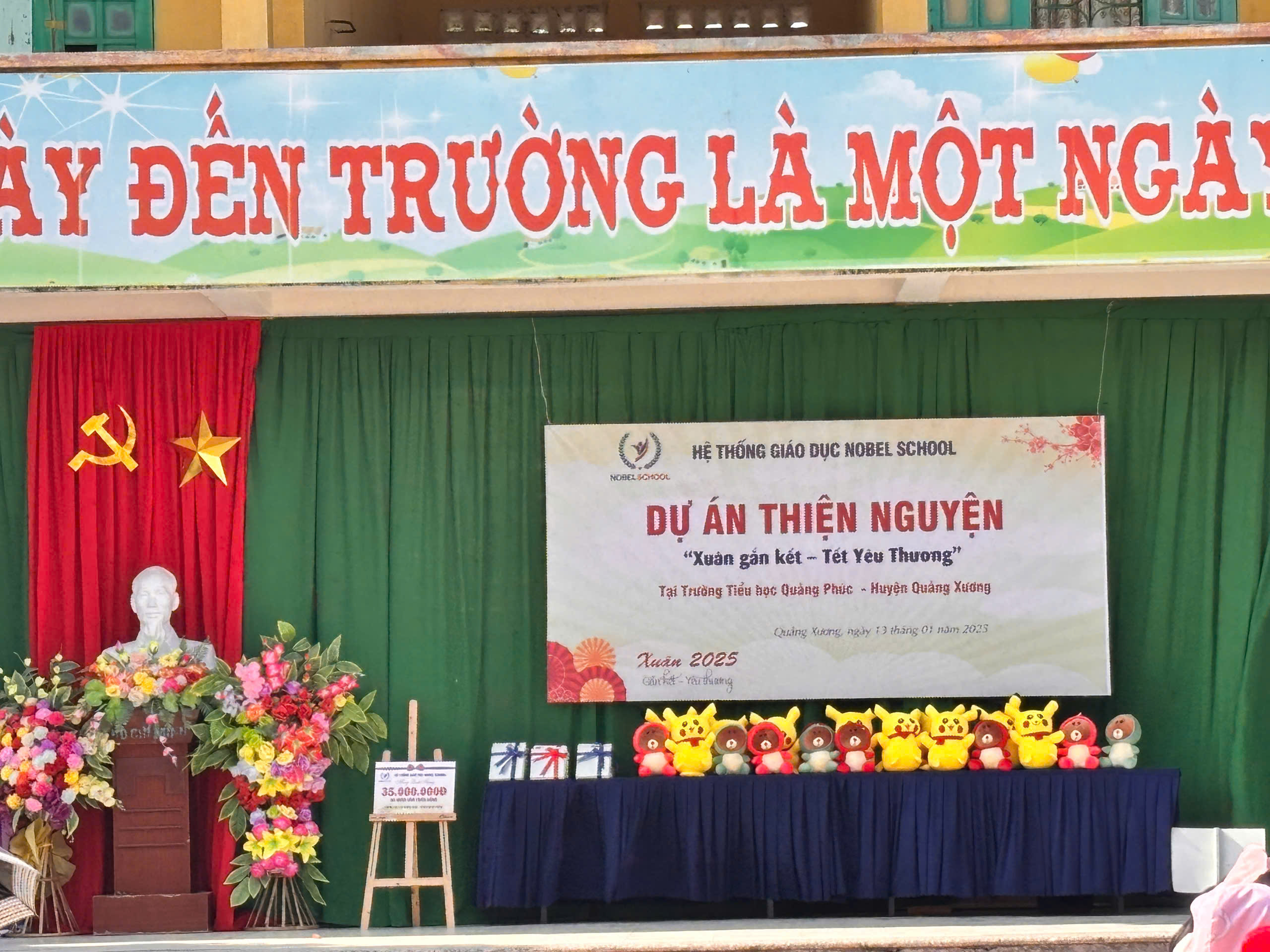 Chương trình thiện nguyện “Xuân gắn kết - Tết yêu thương” tại trường Tiểu học Quảng Phúc