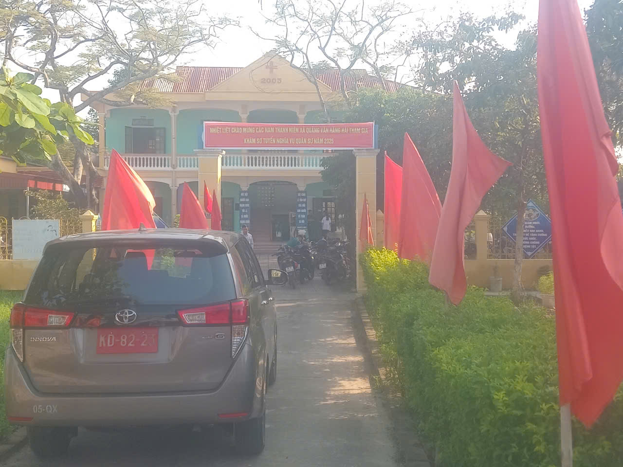 Hội đồng nghĩa vụ quân sự xã Quảng Văn tổ chức khám sơ tuyển nghĩa vụ quân sự năm 2025