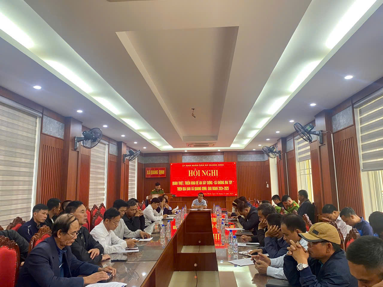 Hội nghị quán triệt, triển khai đề án “Xây dựng xã không ma túy” trên địa bàn xã Quảng Định giai đoạn 2024 - 2025