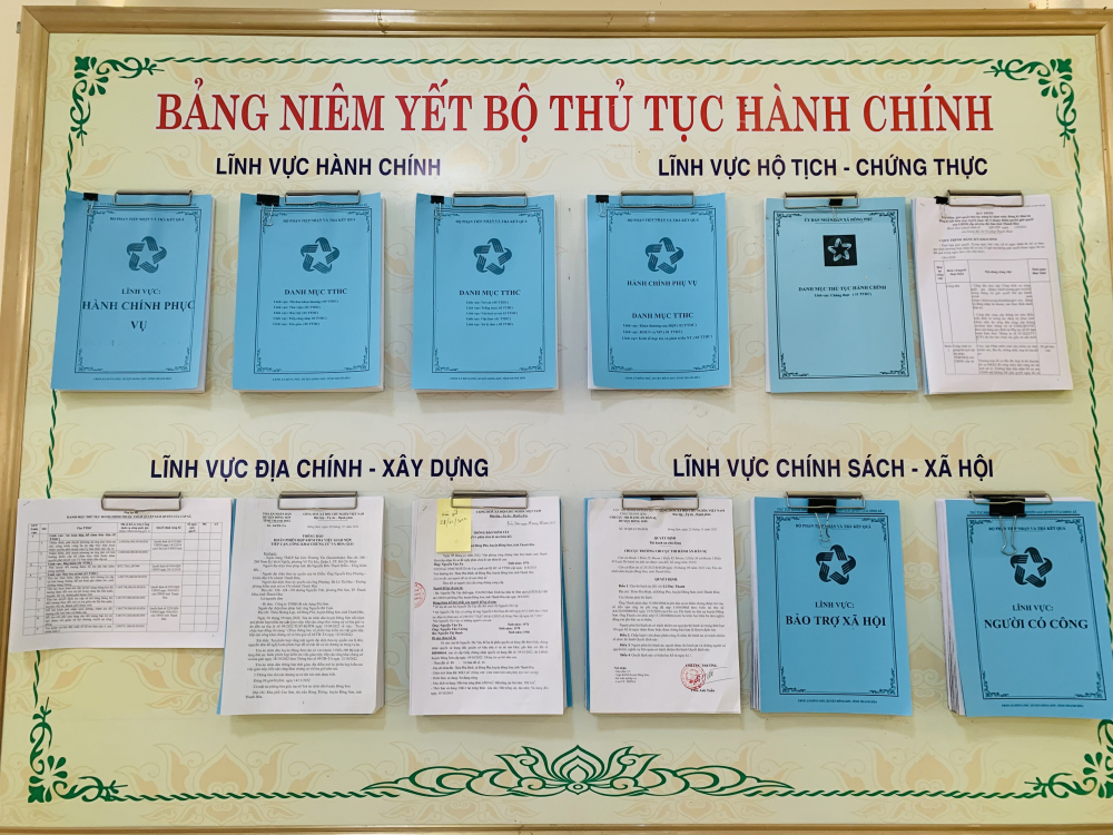 TTHC về lĩnh vực hộ tịch