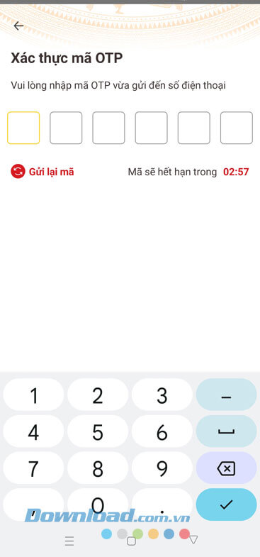 Nhập mã OTP