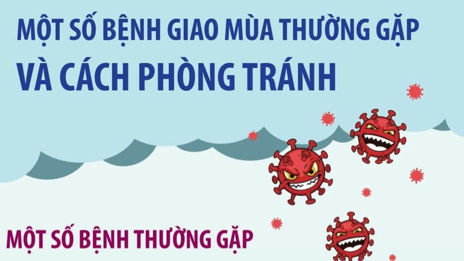 MỘT SỐ BỆNH GIAO MÙA THƯỜNG  GẶP VÀ CÁCH PHÒNG TRÁNH