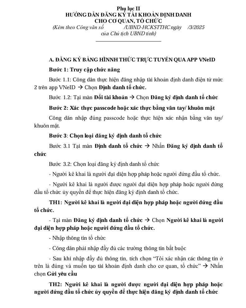 Đẩy mạnh thực hiện đăng ký định danh điện tử cho cơ quan, tổ chức, doanh nghiệp, HTX trên địa bàn 