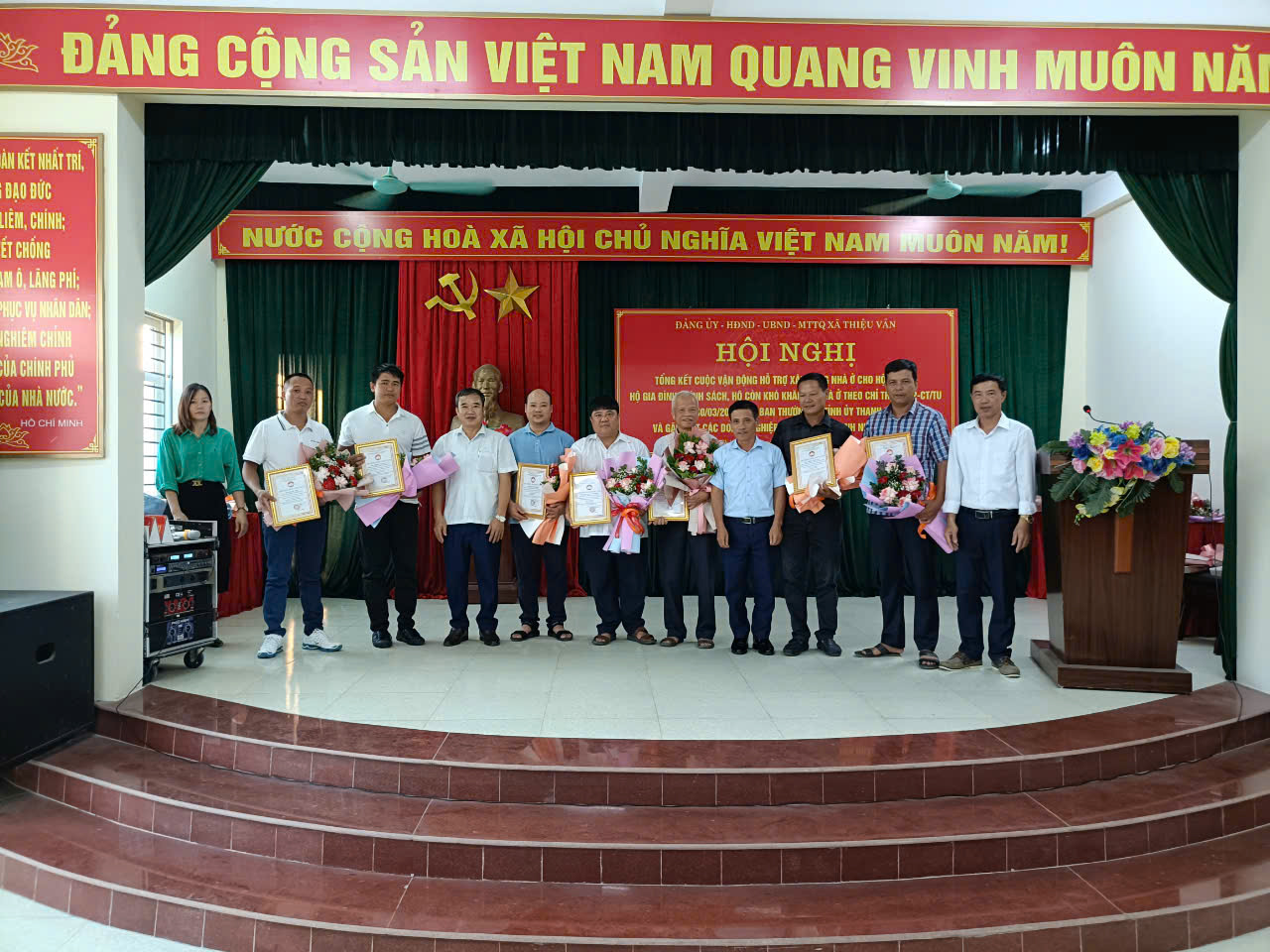 XÃ THIỆU VÂN TỔNG KẾT THỰC HIỆN CHỈ THỊ SỐ 22-CT/TU VÀ GẶP MẶT CÁC DOANH NGHIỆP NHÂN NGÀY DOANH NHÂN VIỆT NAM 13/10/2024