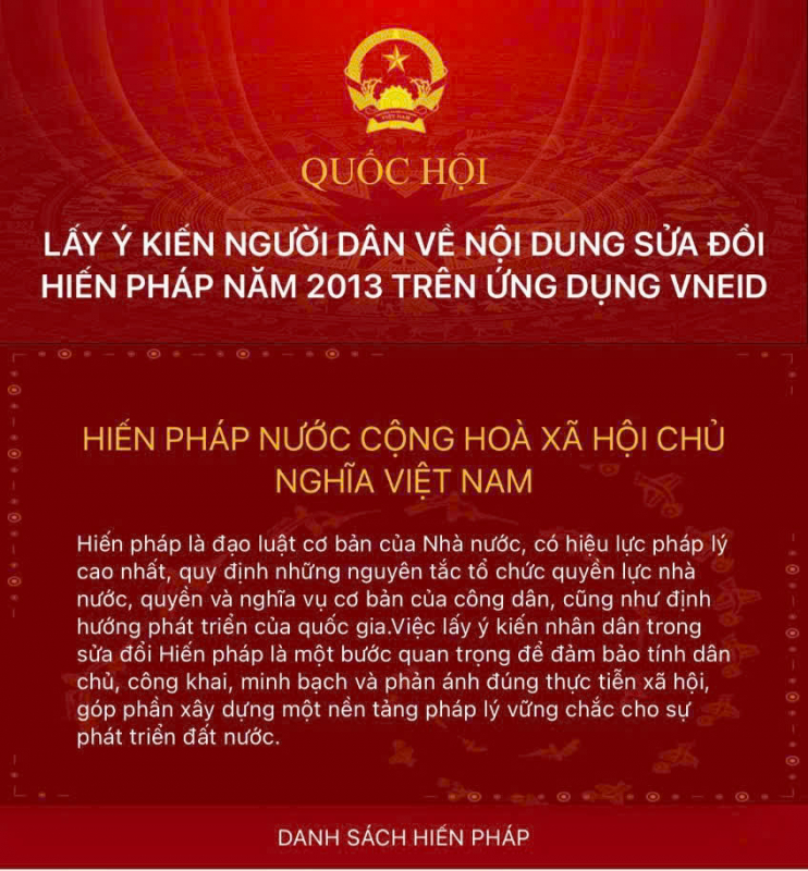 V/v hướng dẫn tổng hợp, xây dụng báo cáo kết quả lấy ý kiến về dự thảo Nghị quyết sửa đổi, bổ sung một số điều của Hiến pháp năm 2013