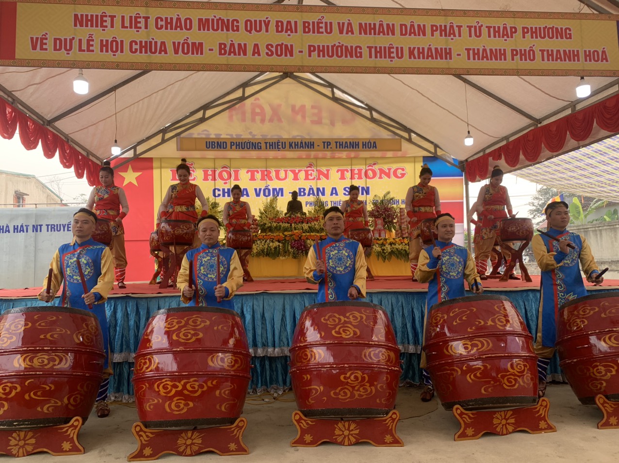 Lễ hội  chùa Đại khánh ( chùa Vồm –Bàn A sơn)  phố 5 phường Thiệu Khánh thành phố Thanh Hóa