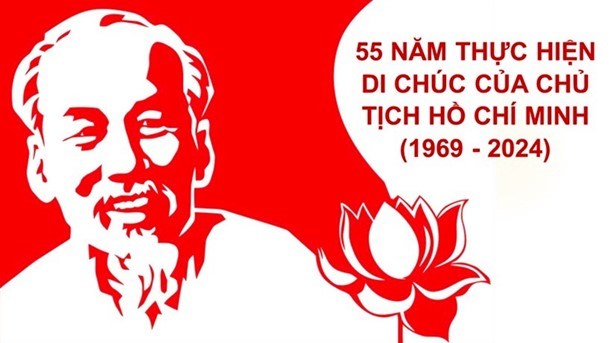 Tuyên truyền kỷ niệm 55 năm thực hiện Di chúc của Chủ tịch Hồ Chí Minh (1969 - 2024) và 55 năm Ngày mất của Người (02/9/1969 - 02/9/2024)